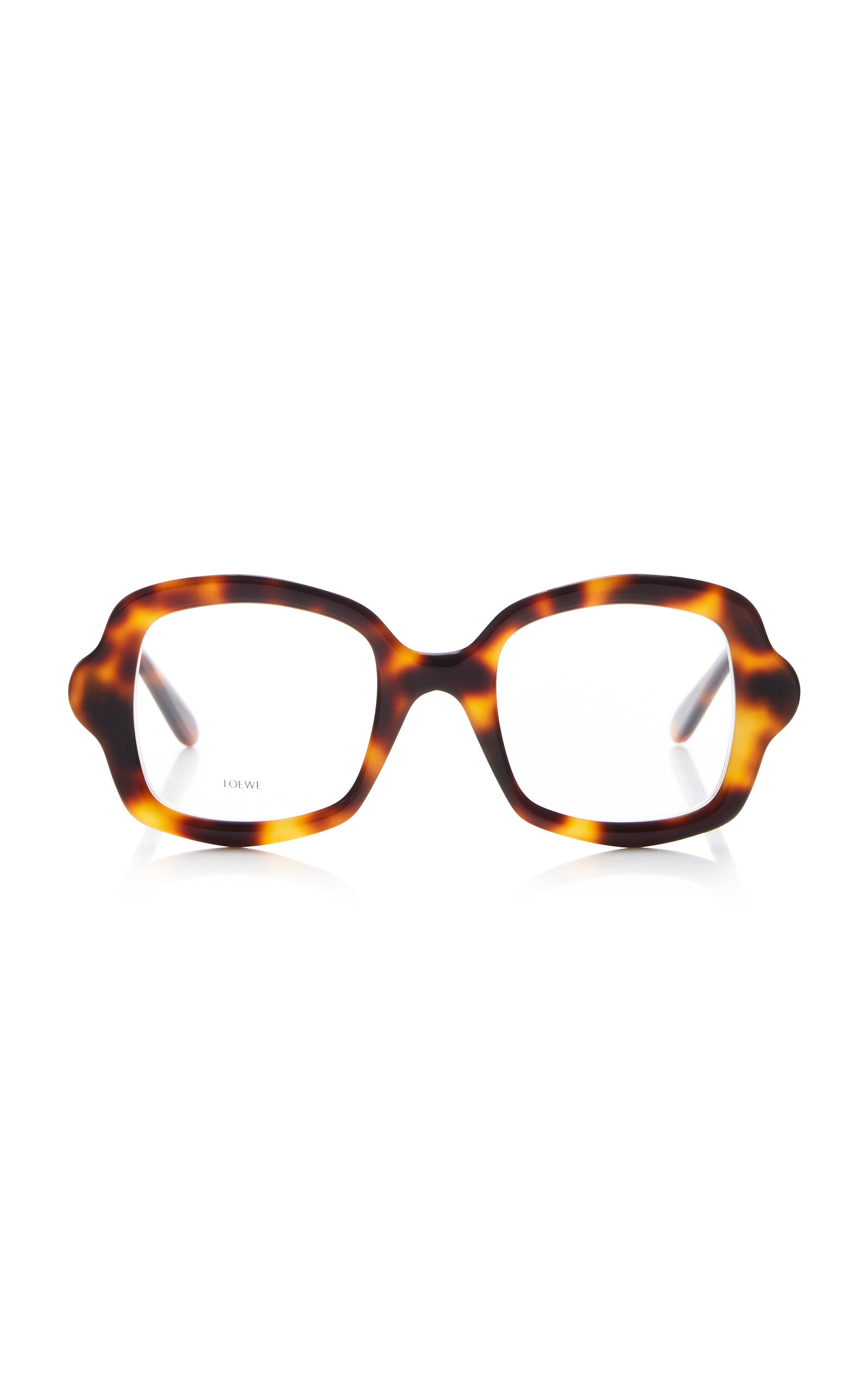 Curved Square-Frame Acetate Glasses