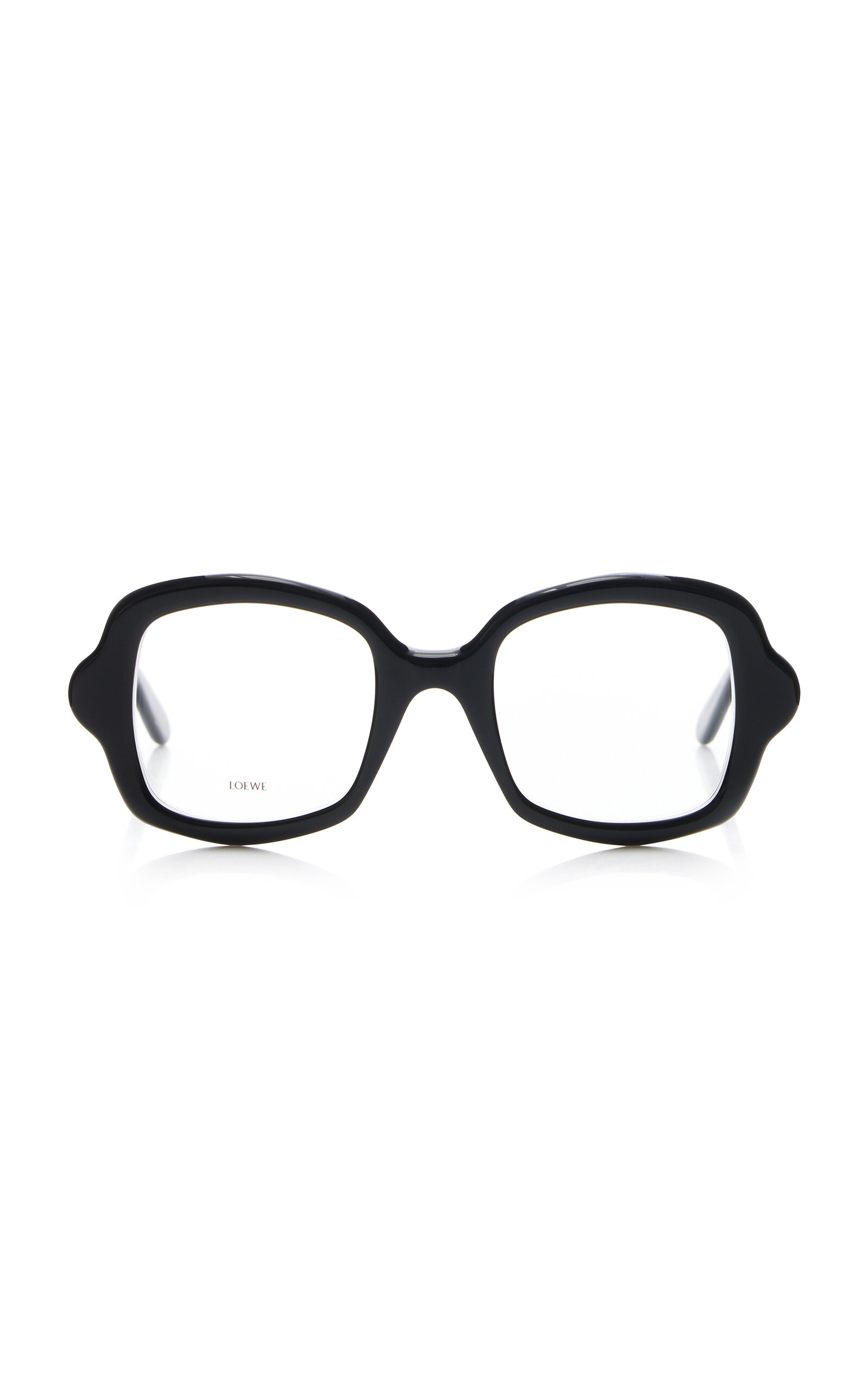 Curved Square-Frame Acetate Glasses