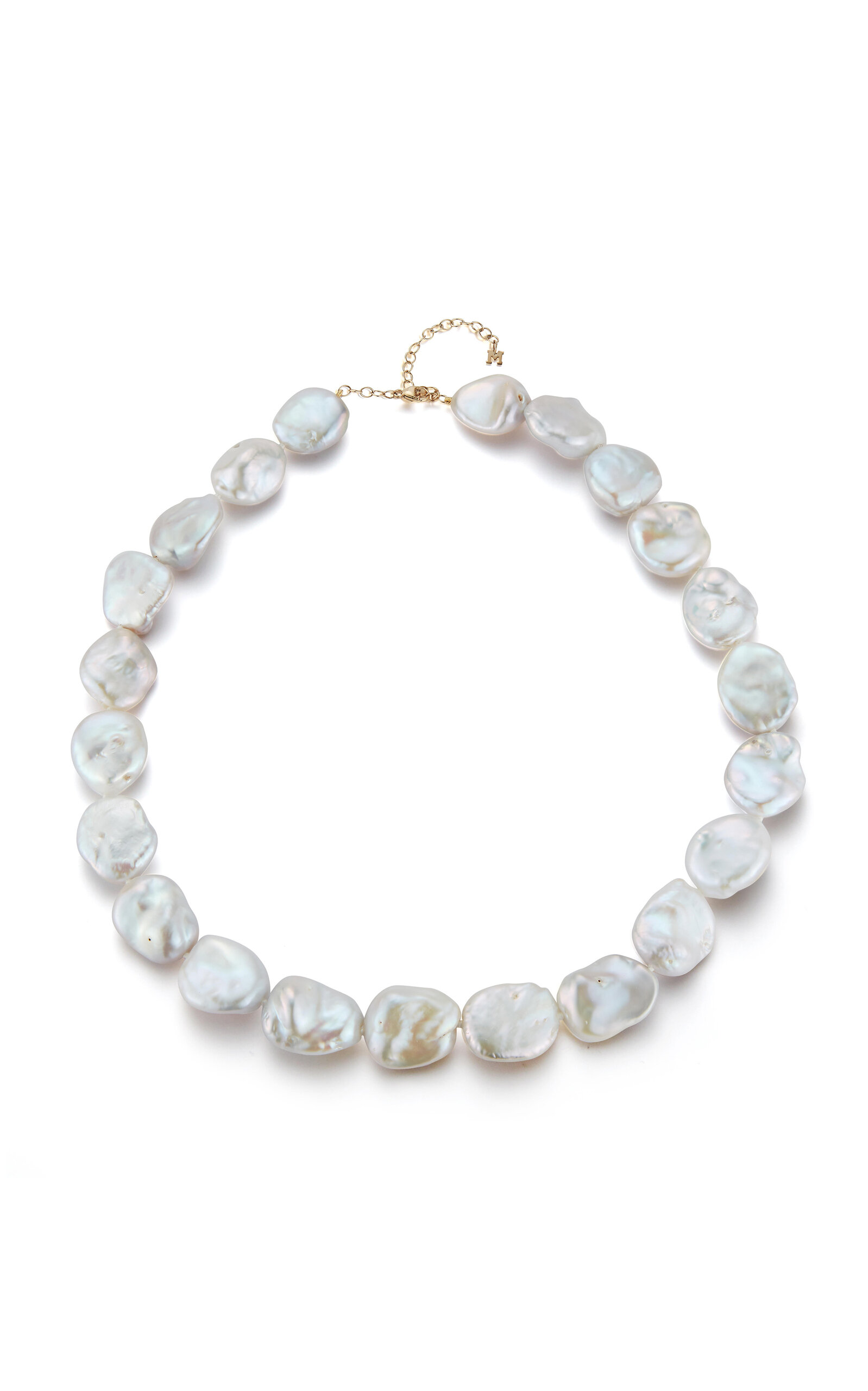 14K Yellow Gold Baroque Pearl Bracelet