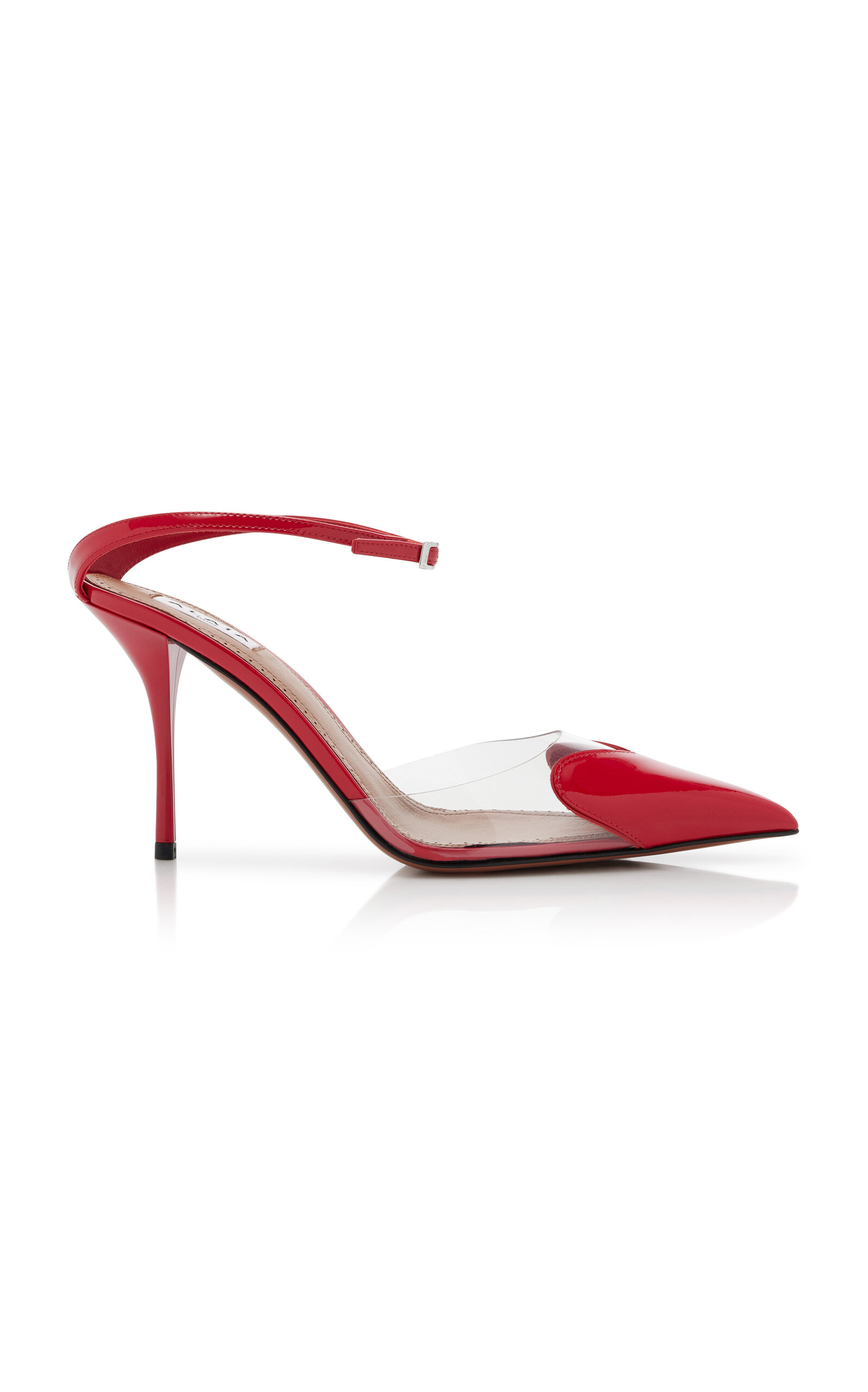 Shop Alaïa Patent Leather; Pvc Pumps In Red