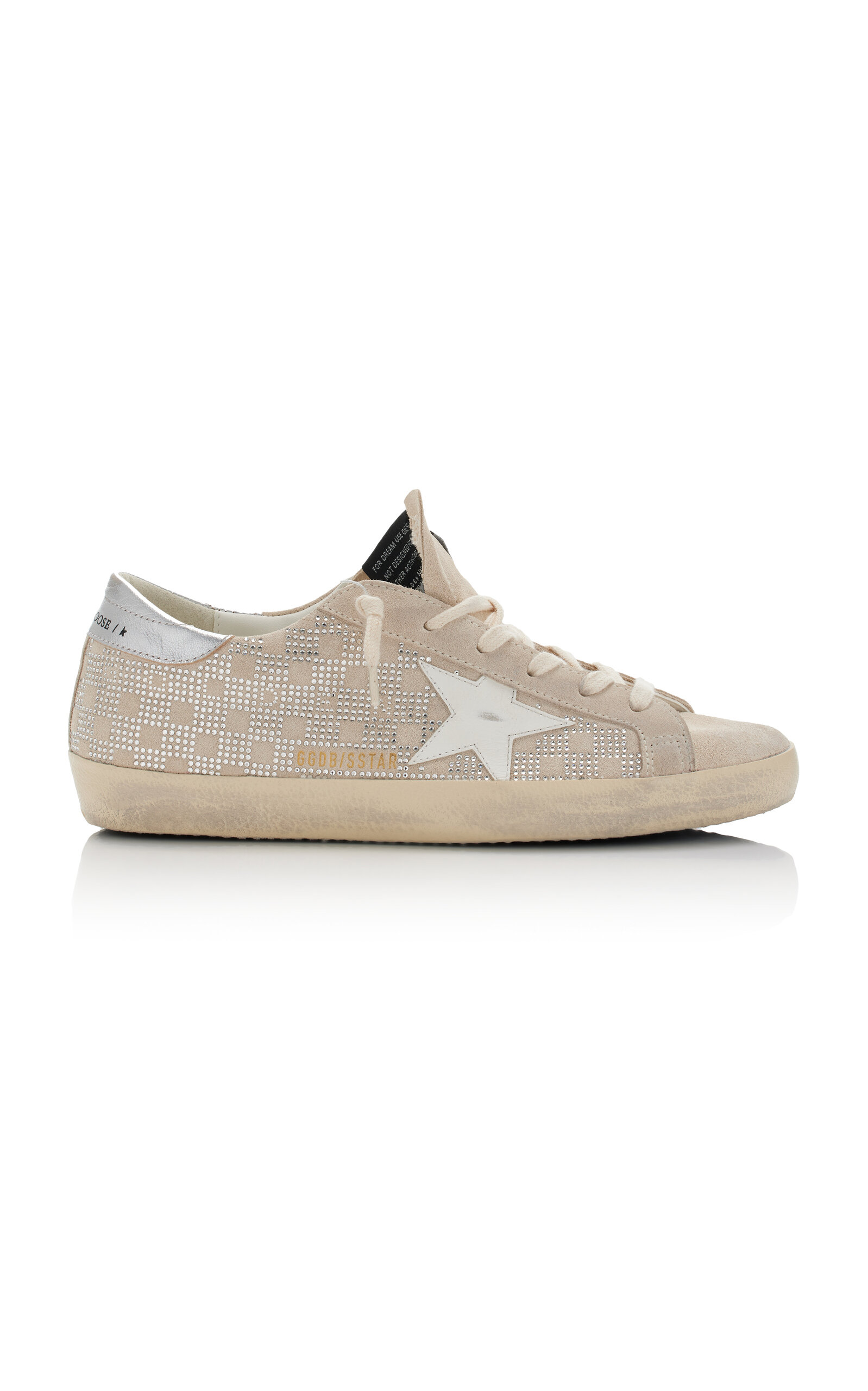 Shop Golden Goose Super-star Suede Sneakers In Neutral