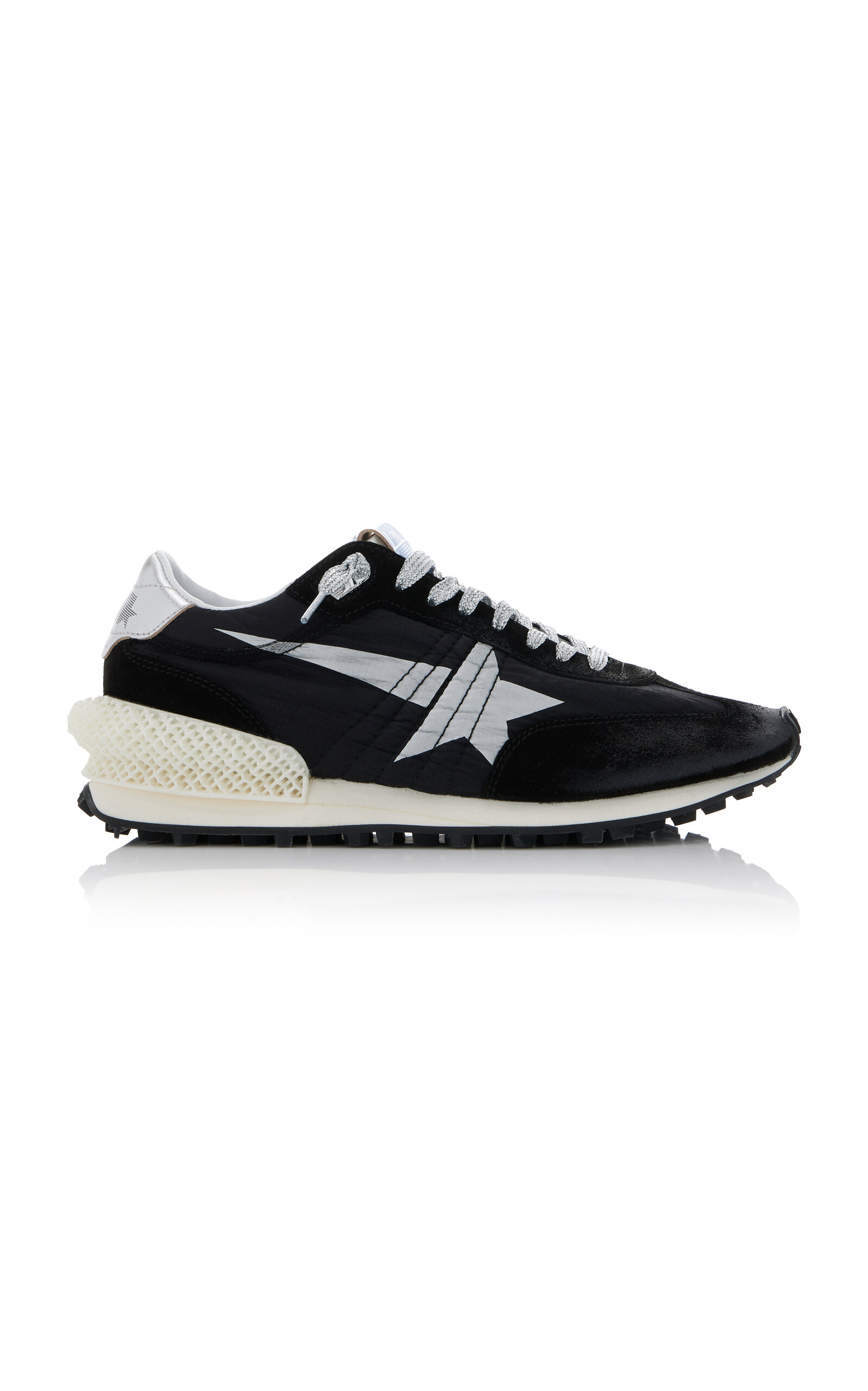 Shop Golden Goose Running Marathon Nylon Sneakers In Black