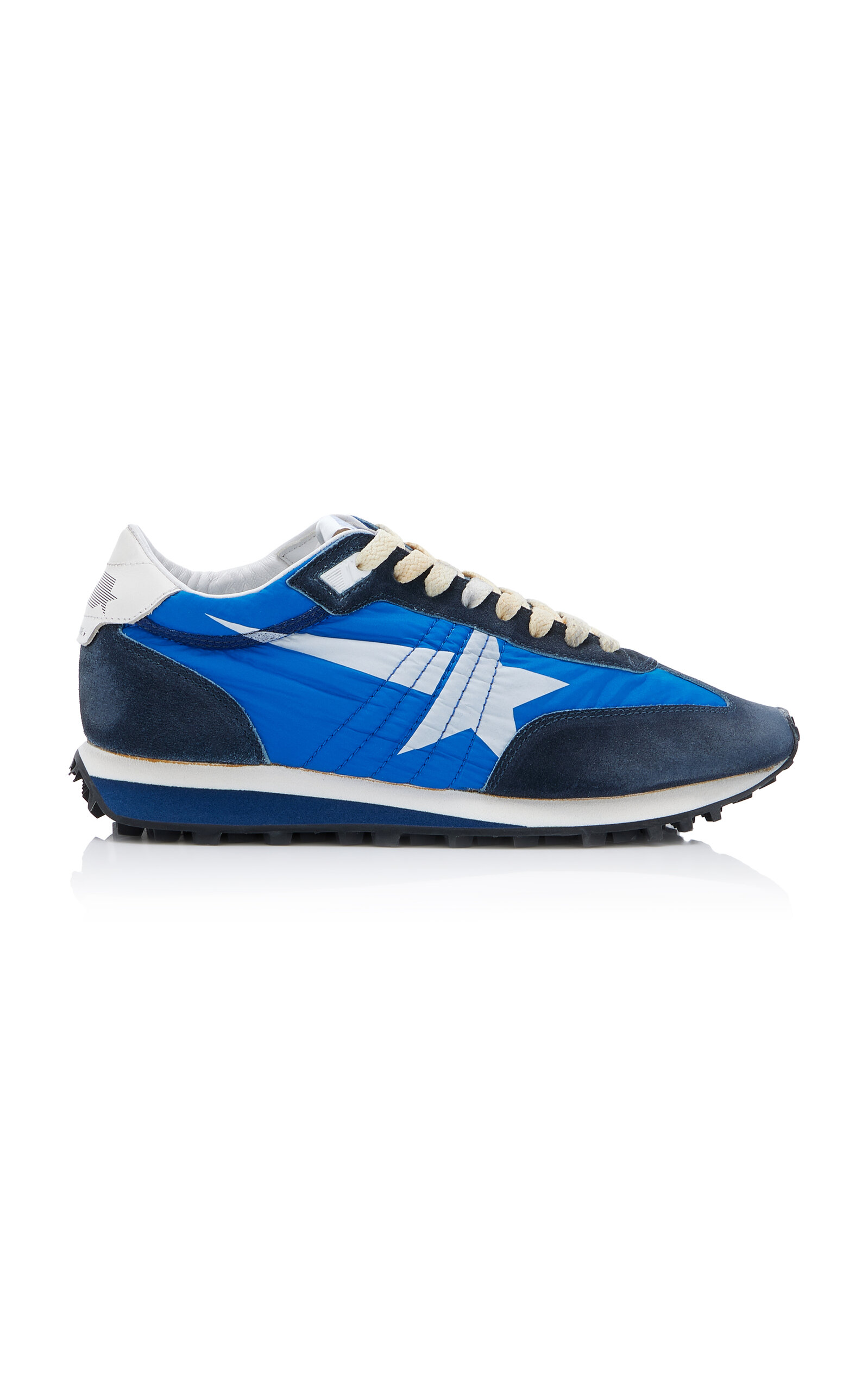 Shop Golden Goose Running Marathon Nylon Sneakers In Blue