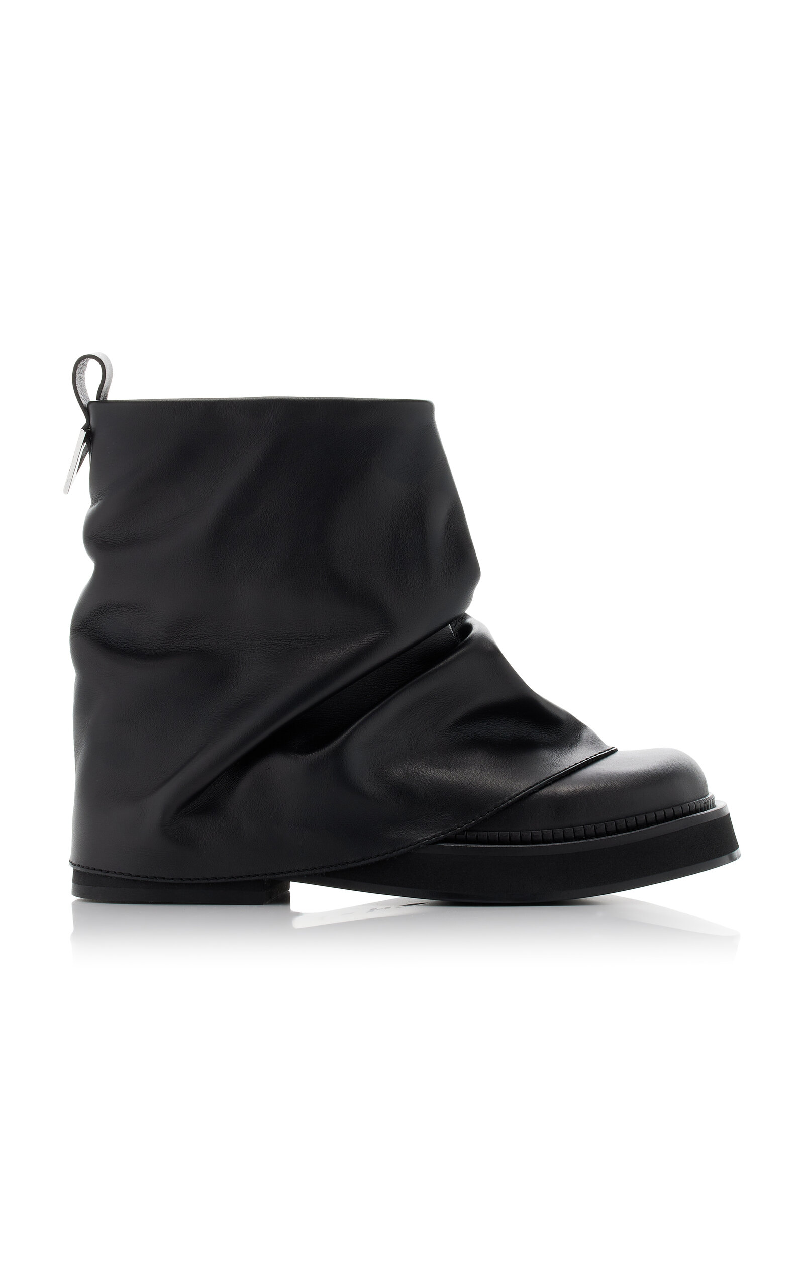 Shop Attico Mini Robin Leather Boots In Black