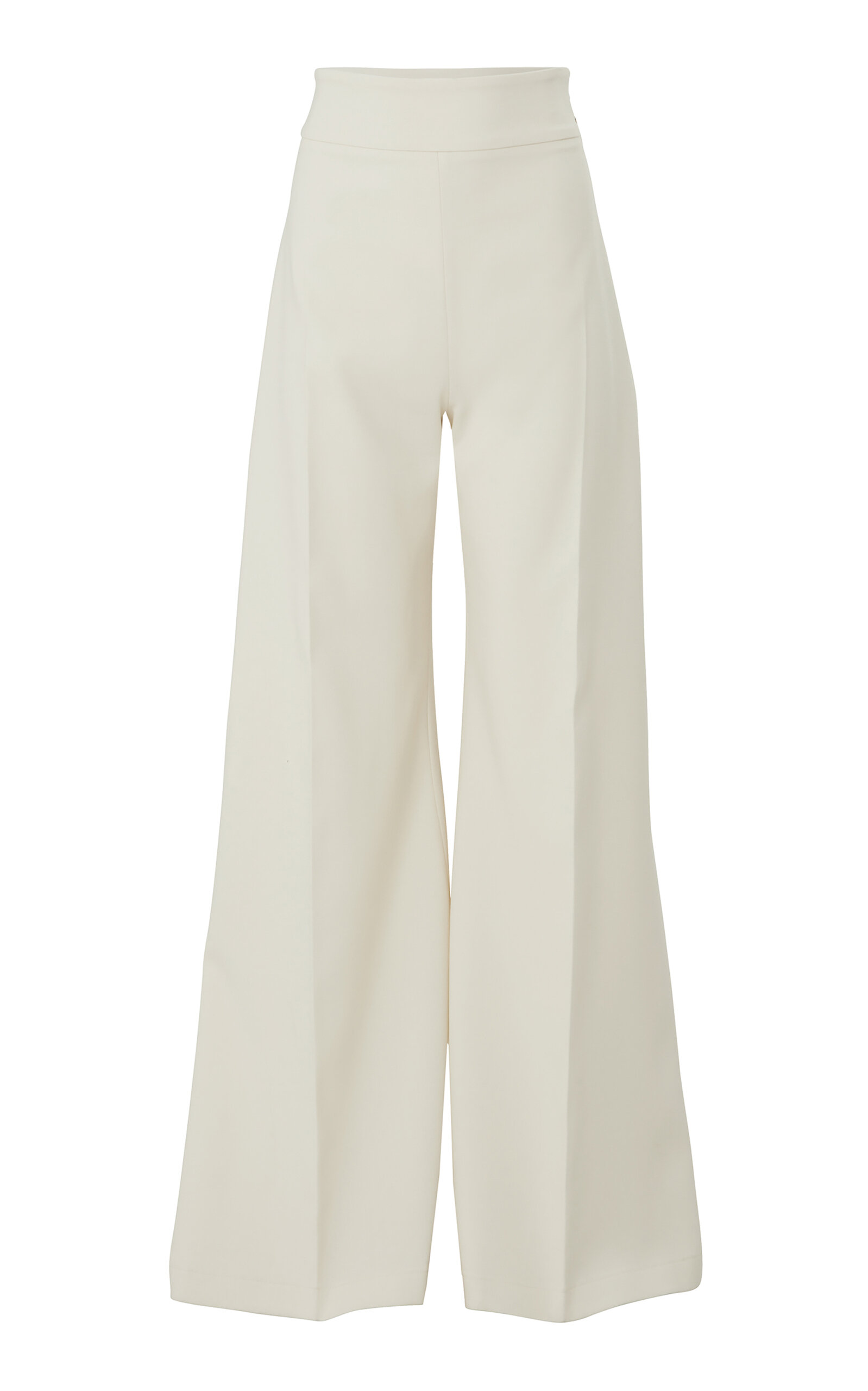 CAROLINA HERRERA HIGH-WAIST WOOL-BLEND WIDE-LEG PANTS