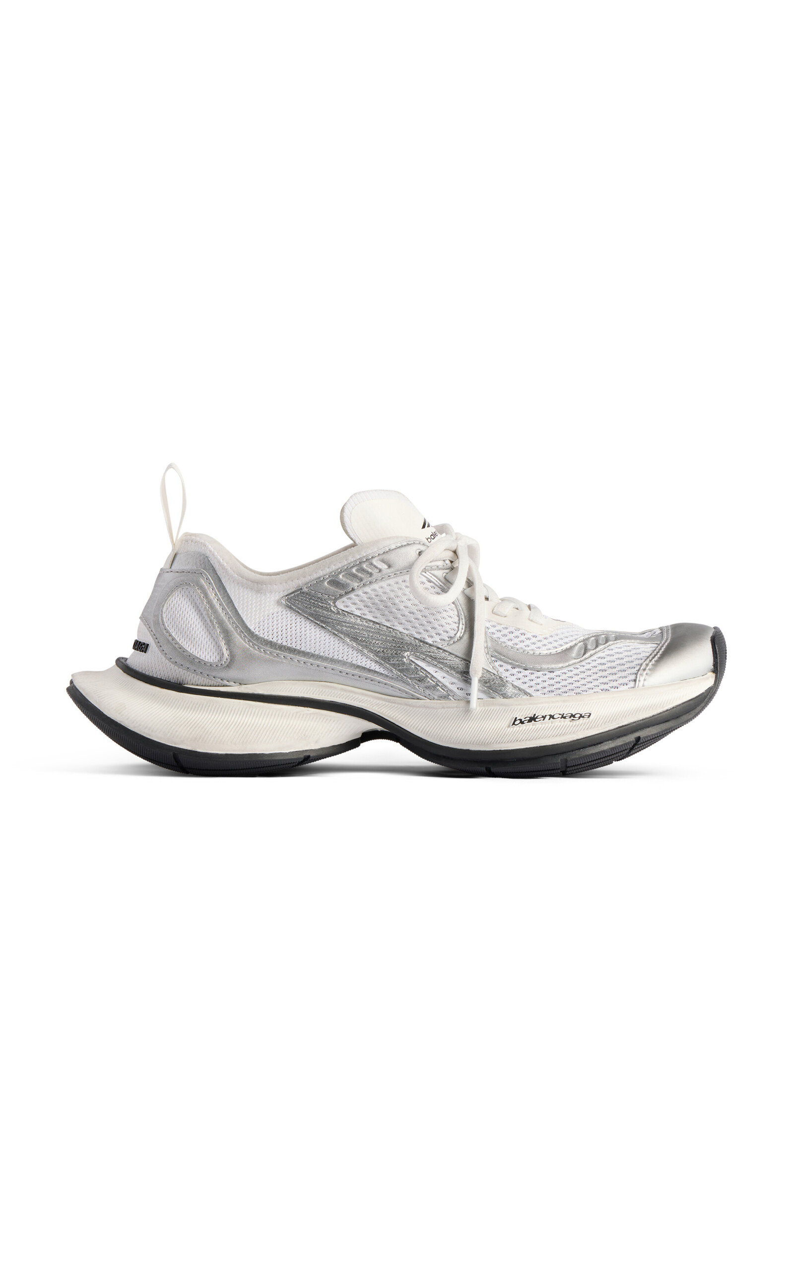 Shop Balenciaga Circuit Rubber; Mesh Sneakers In White