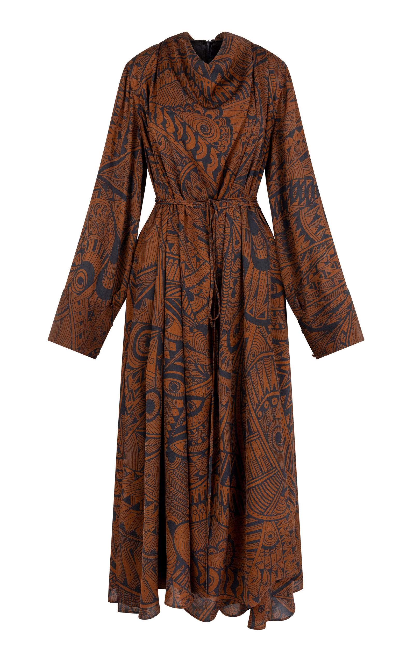 Heirlome Silk-georgette Wrap Dress In Print