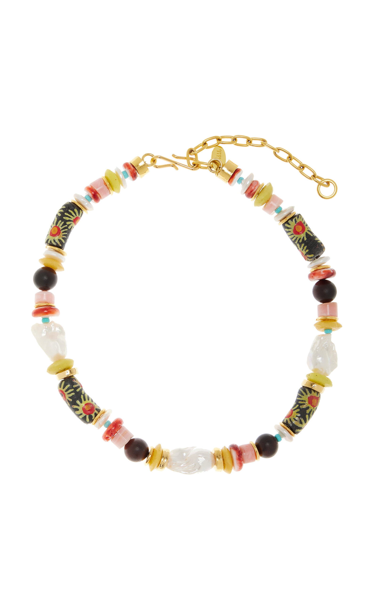 Souvenir Gold-Plated Beaded Necklace