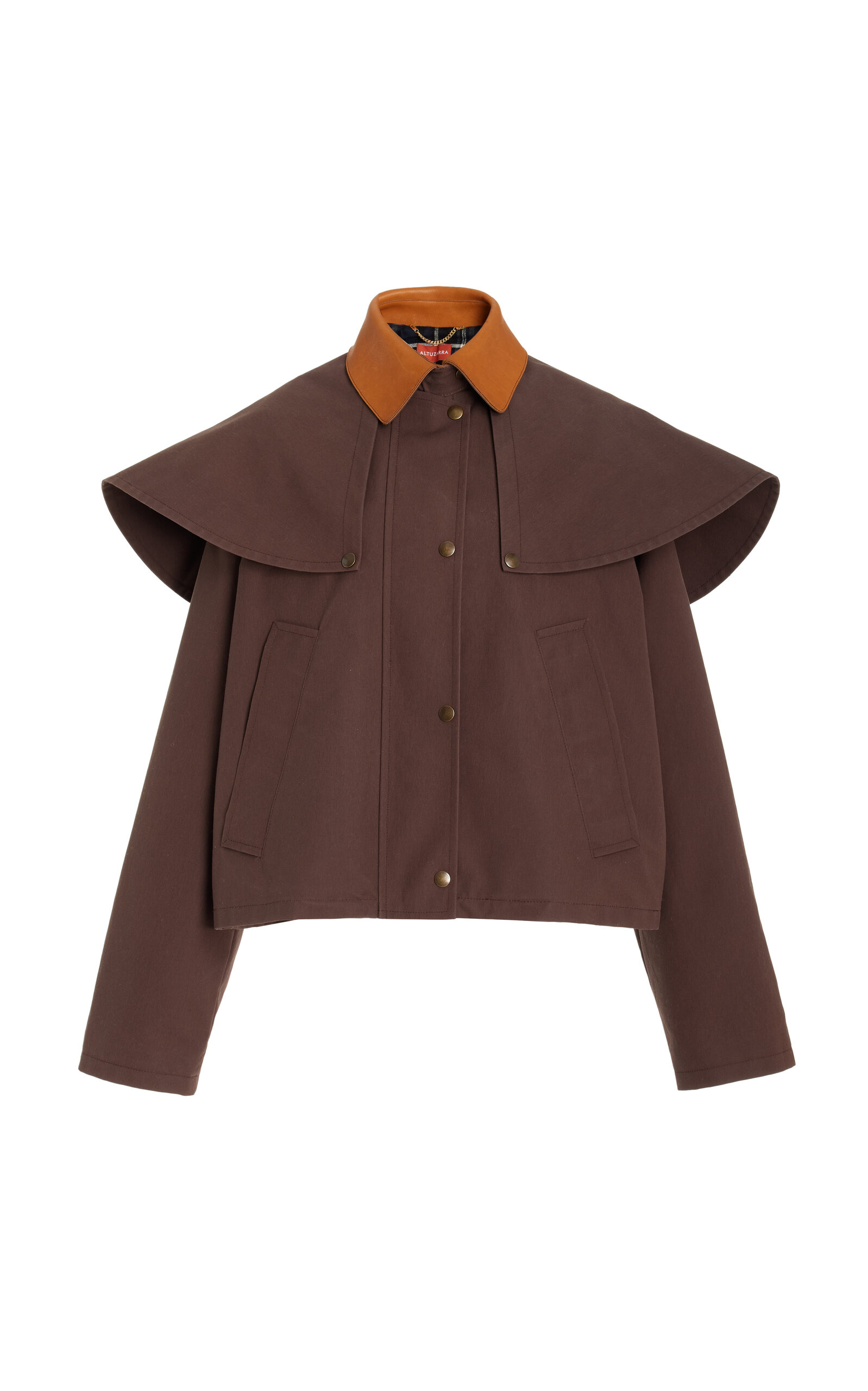 Austen Cape-Detailed Cotton Jacket