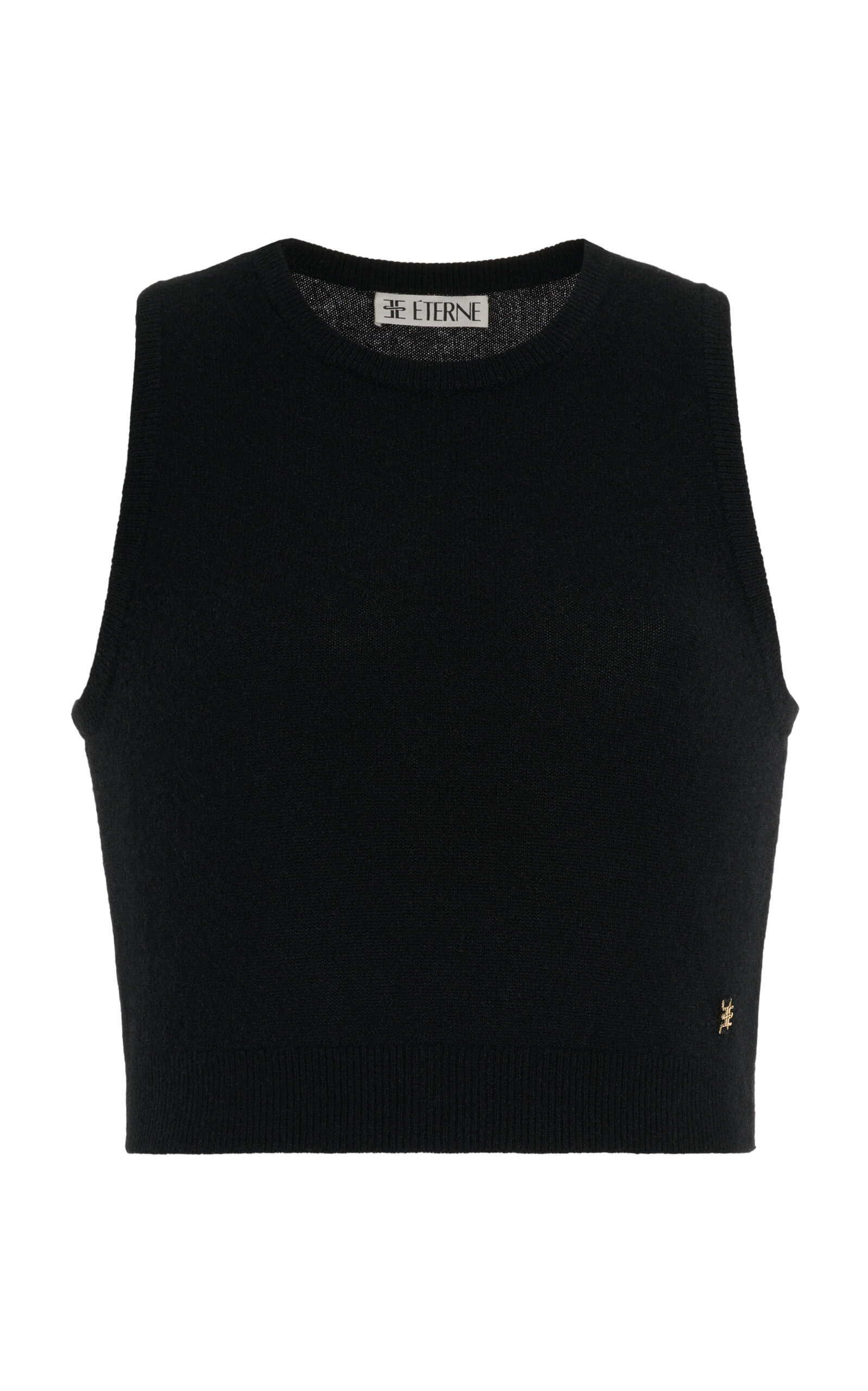 Shop Éterne Sawyer Cashmere Top In Black