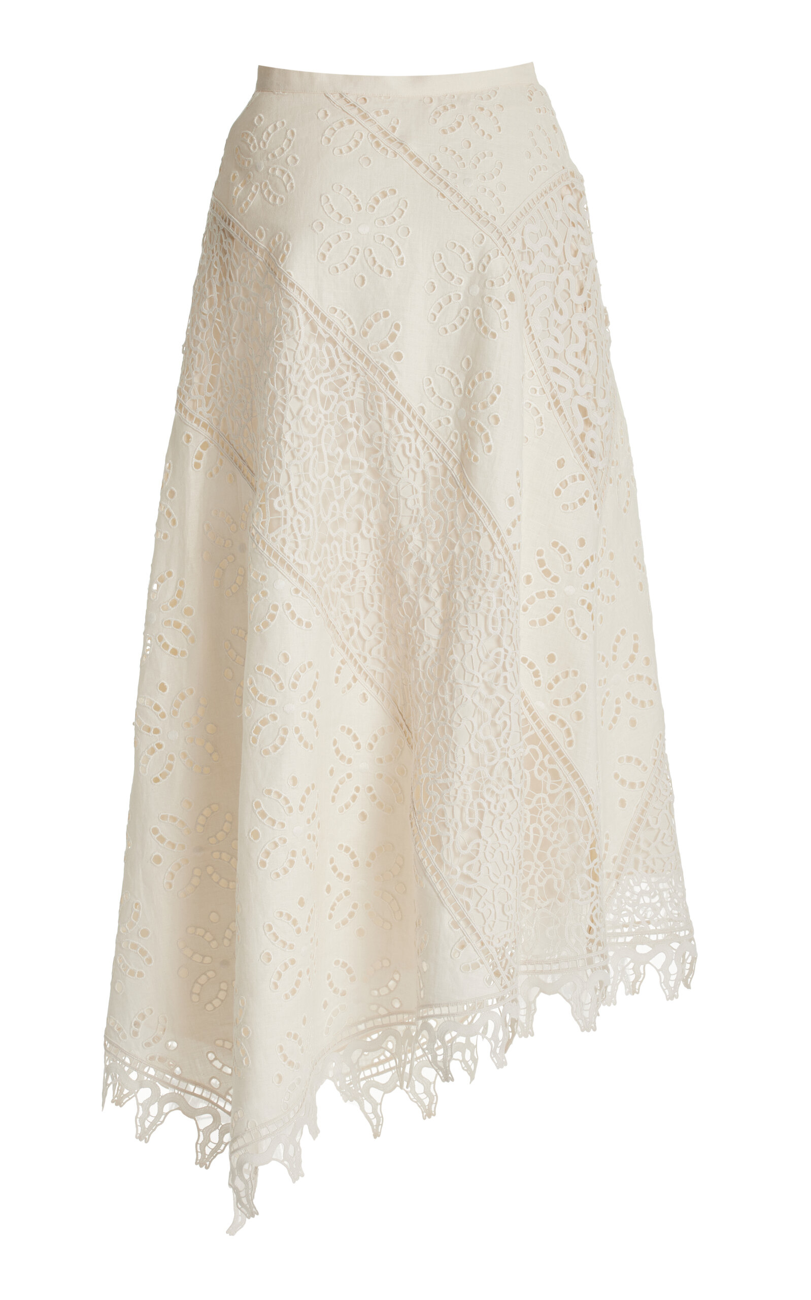Ulla Johnson Solara Eyelet-lace Linen Maxi Skirt In White
