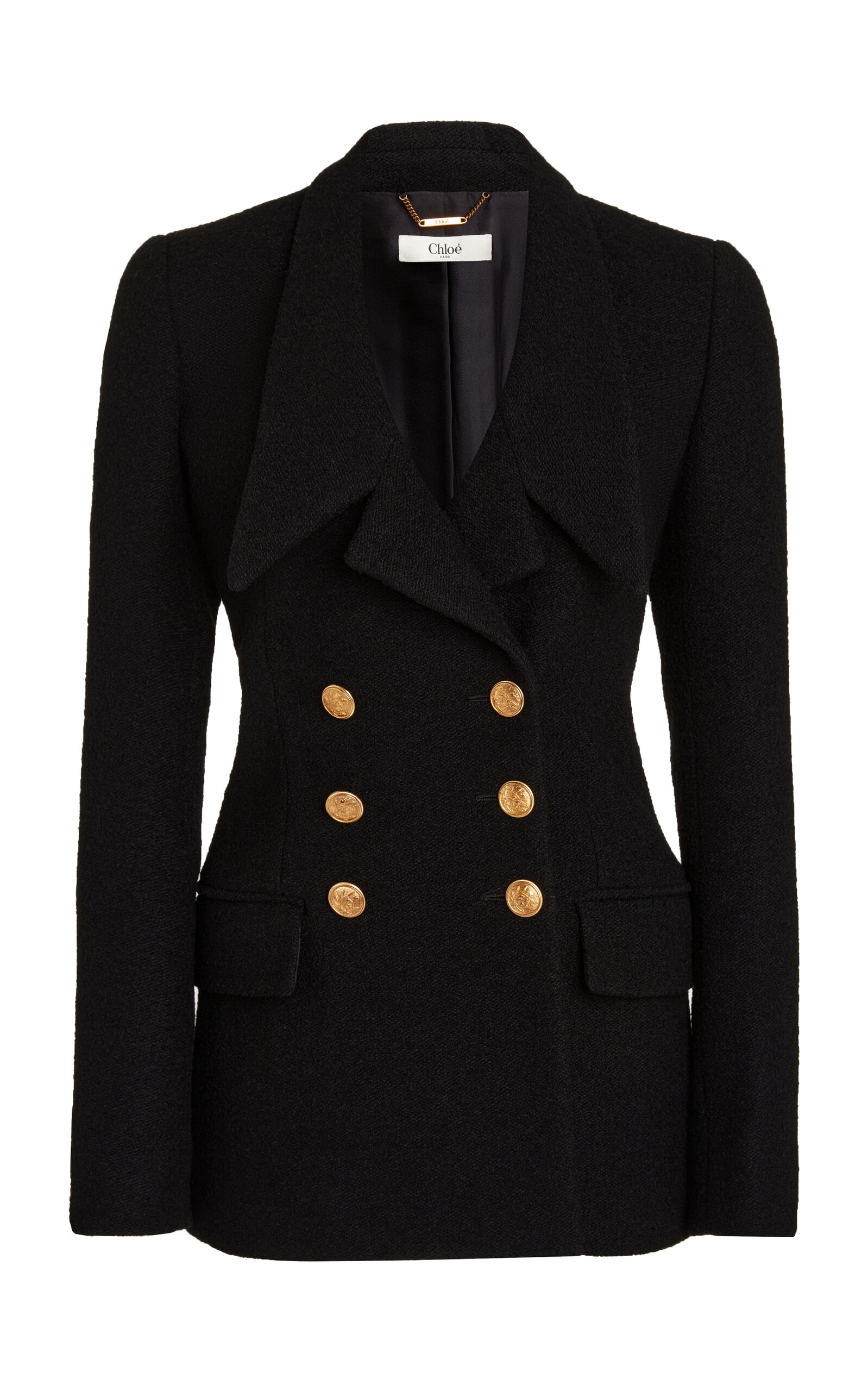 Chloé Double-Breasted Wool-Blend Jacket