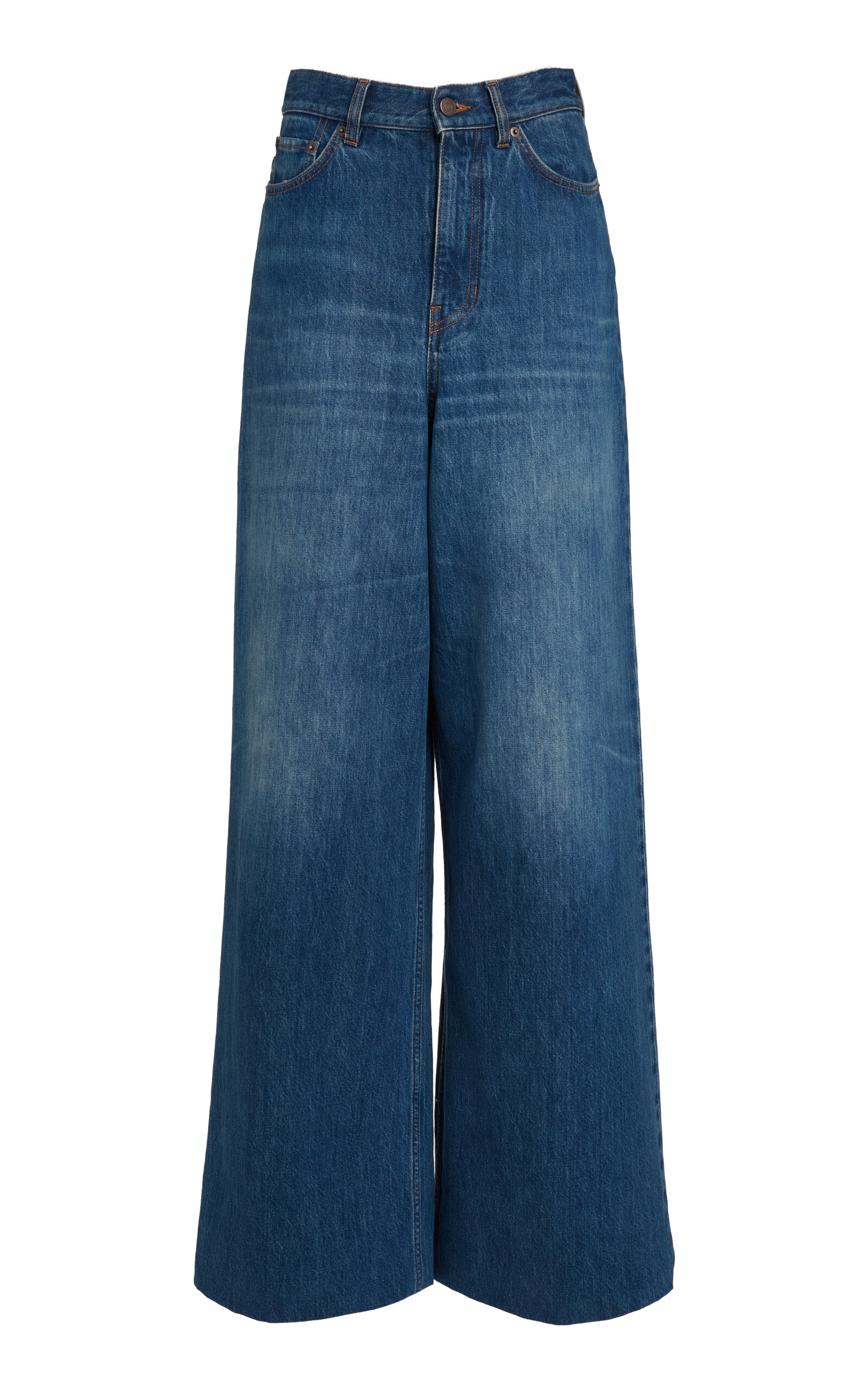 Chloé Rigid High-Rise Wide-Leg Jeans