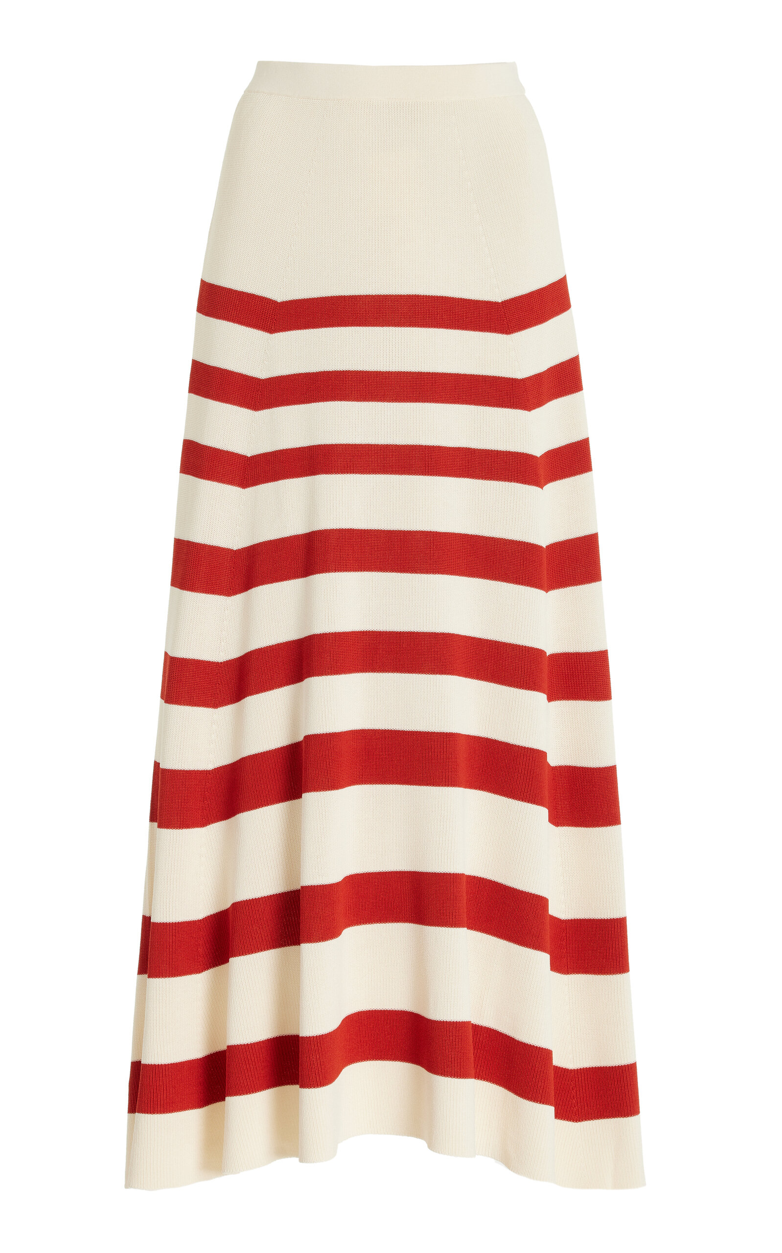 Shop Staud Swirling Skirt In Red