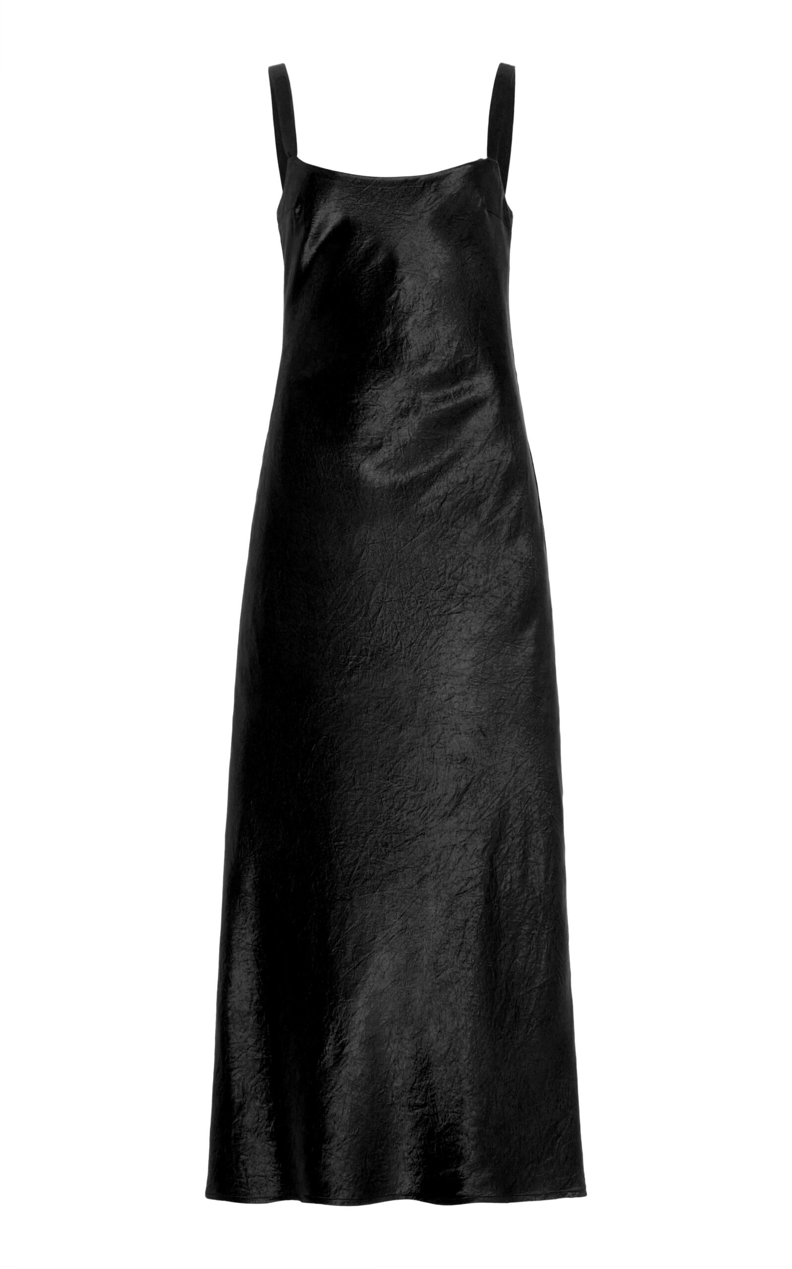 Shop Third Form Satin Maxi Dress In Black