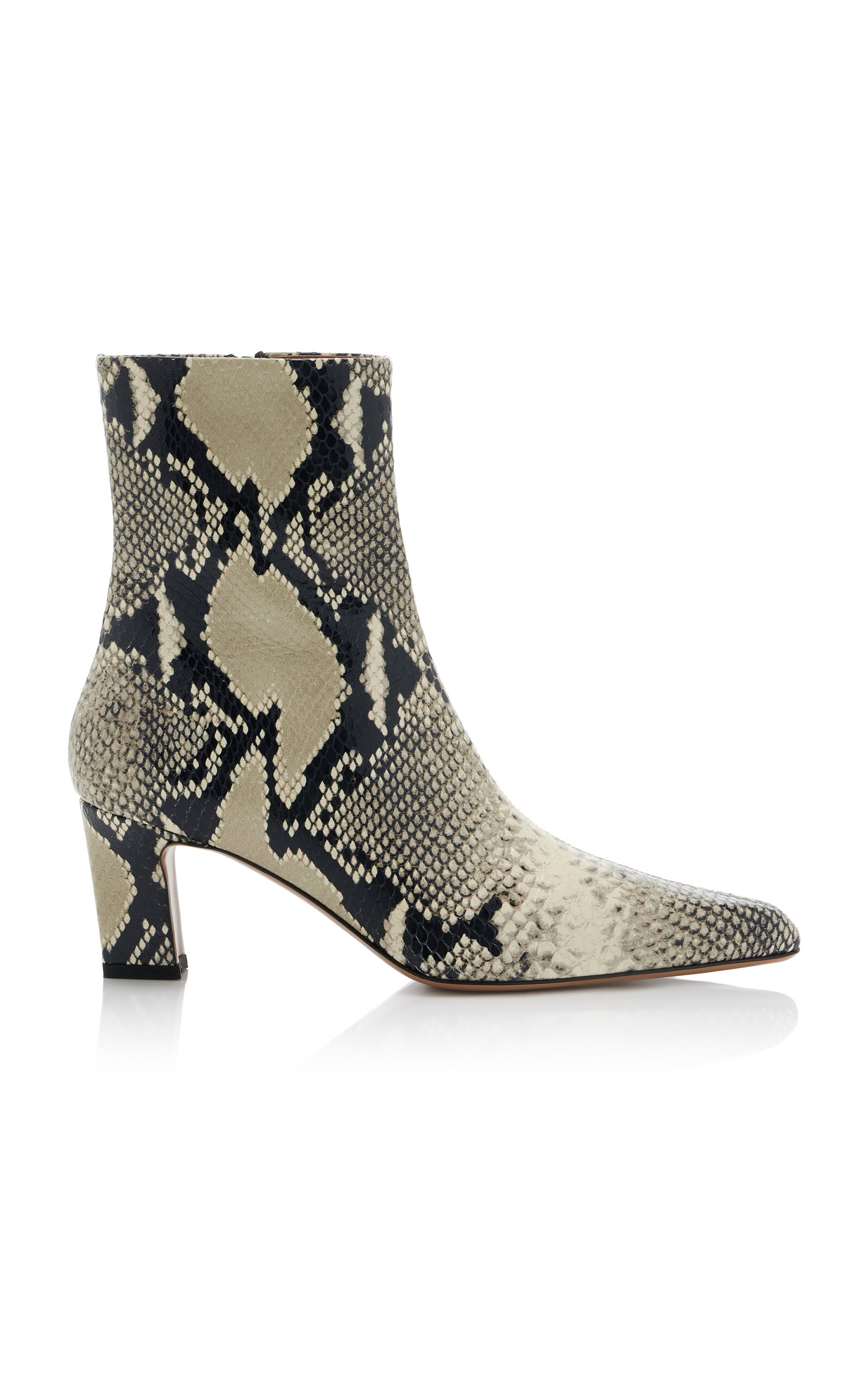 Jude Snake-Effect Leather Ankle Boots