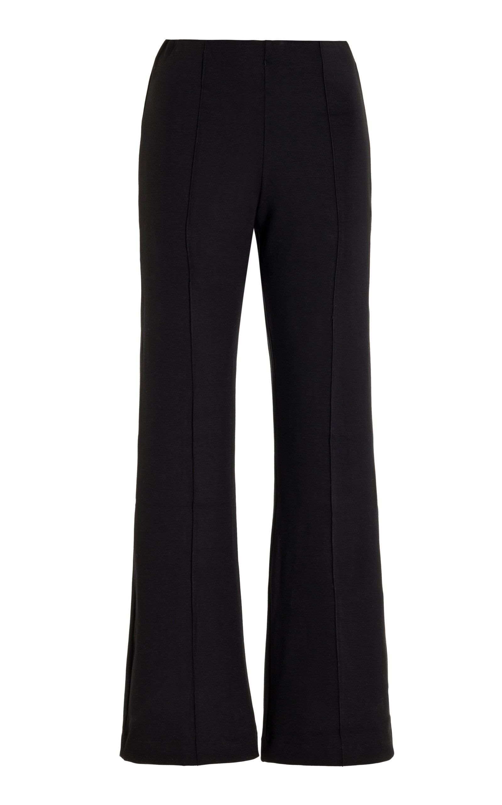 Shop Bite Studios Cropped Jersey Flare Pants In Black