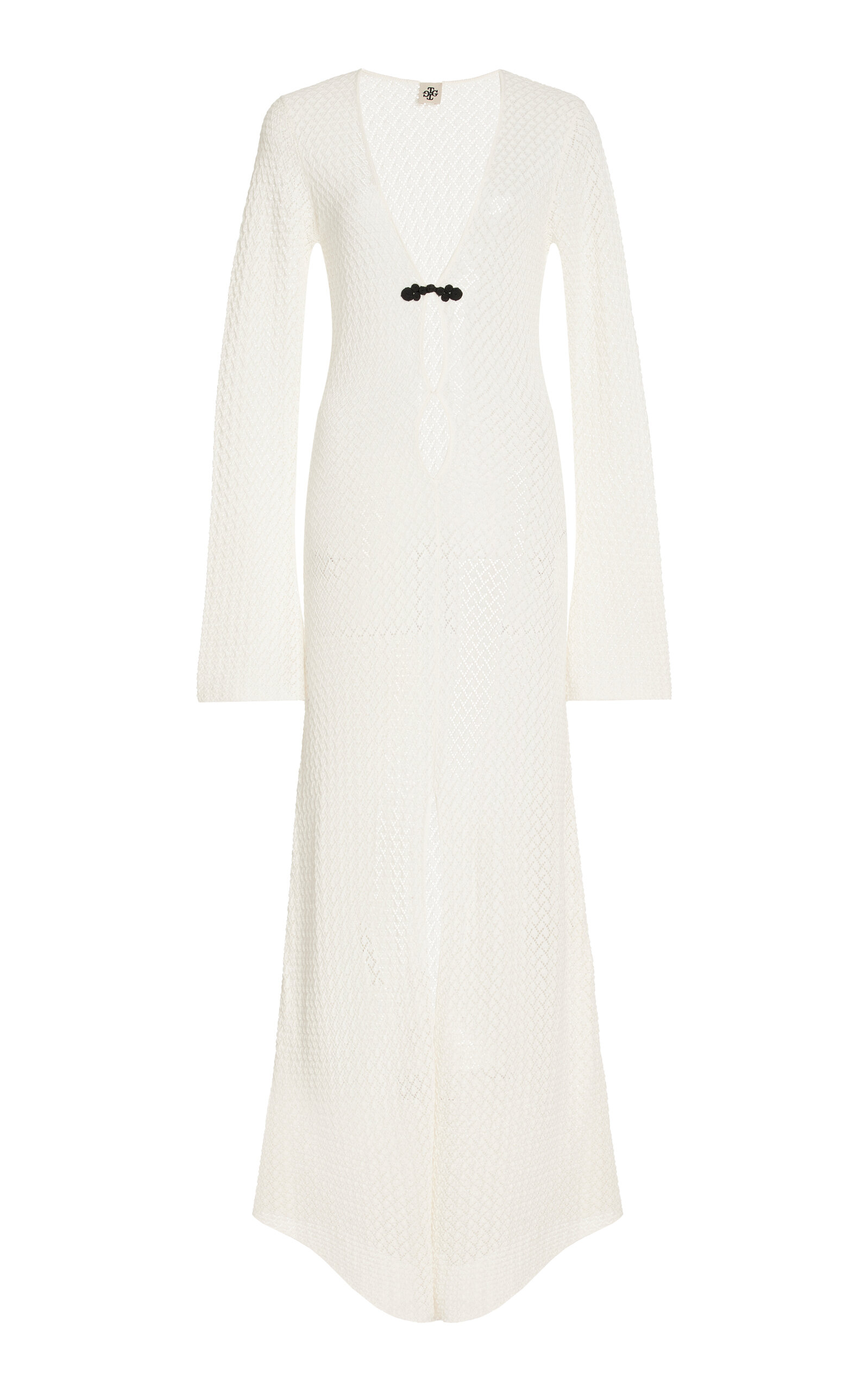 Shop The Garment Tanzania Pointelle-knit Organic Cotton Maxi Dress In White