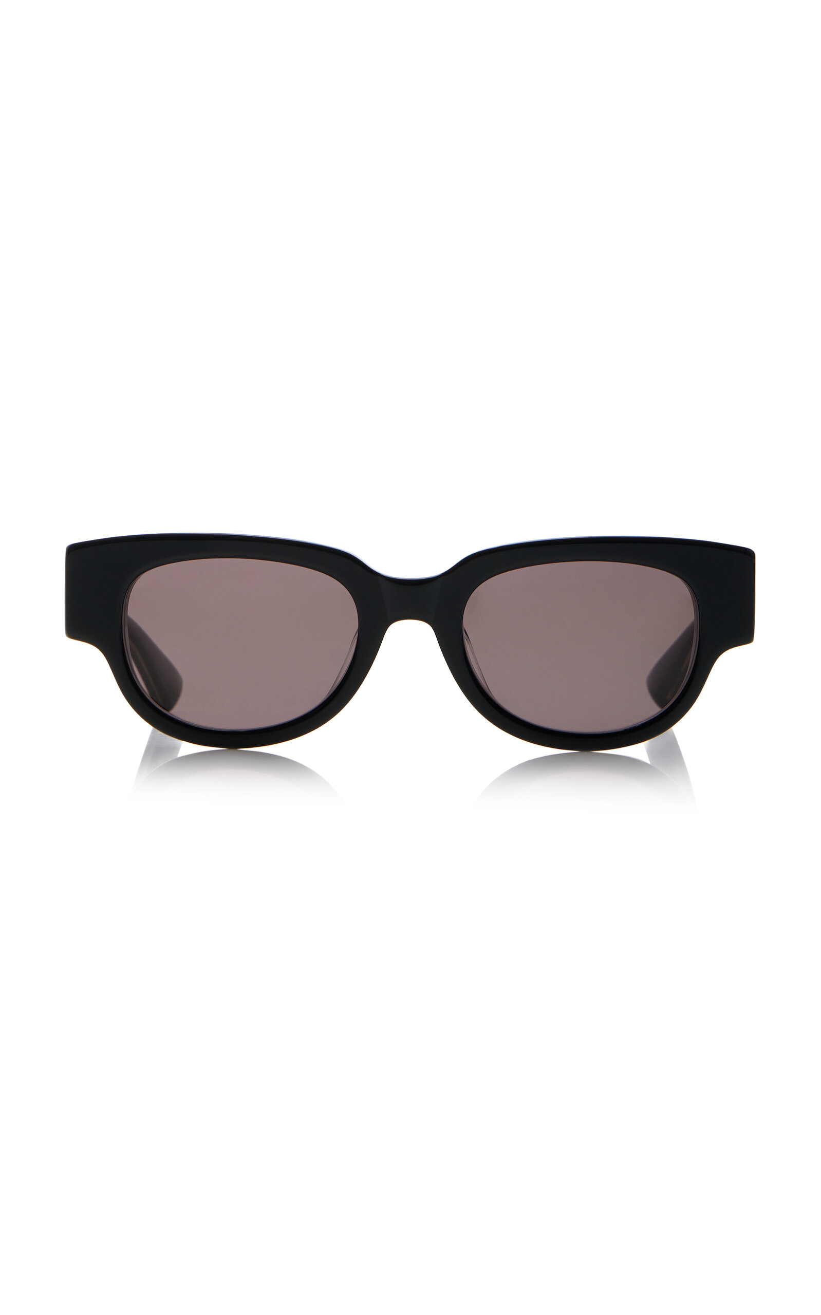 Shop Bottega Veneta Cat-eye Acetate Sunglasses In Black