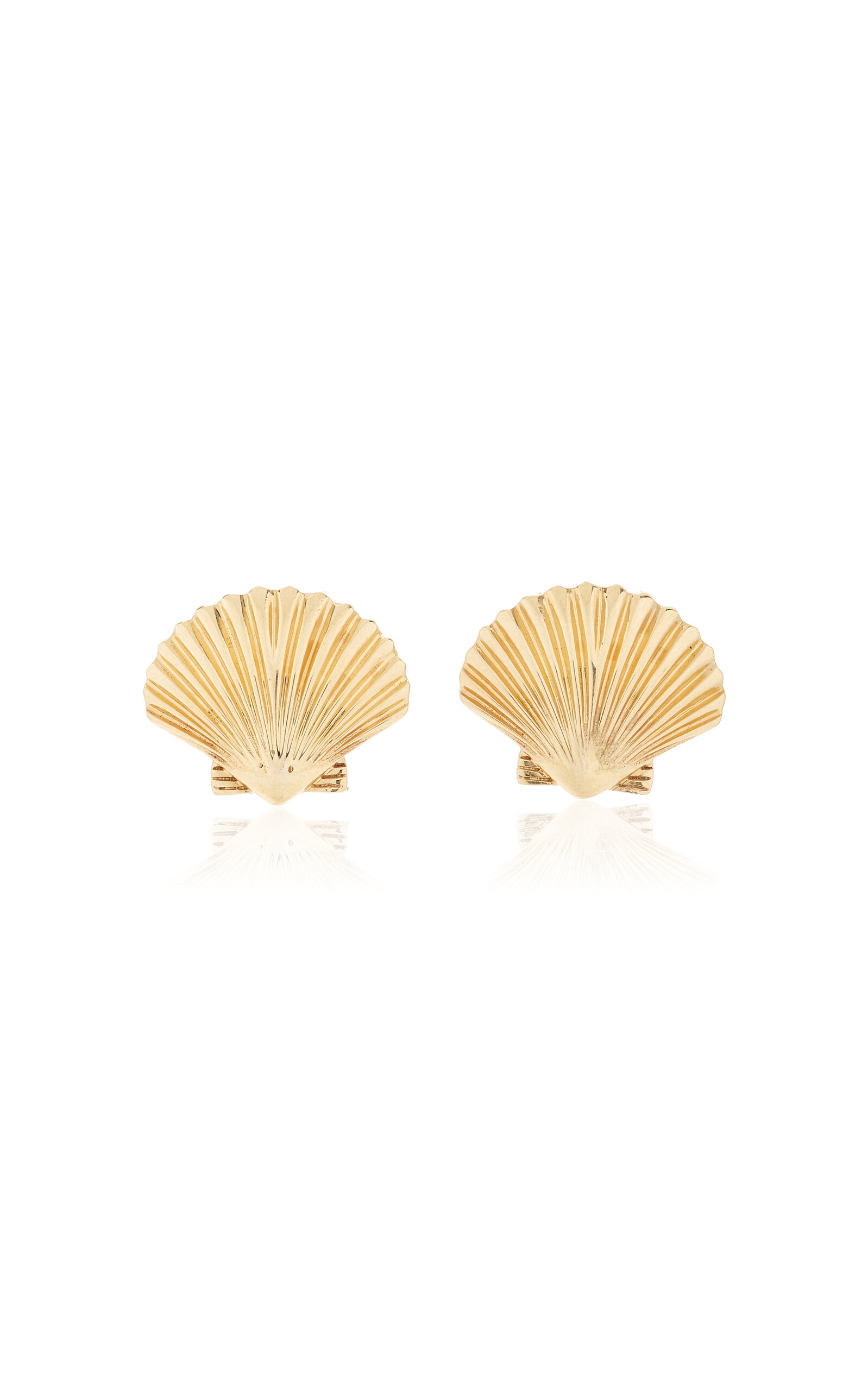 Shop Mateo Small Venus 14k Yellow Gold Earrings