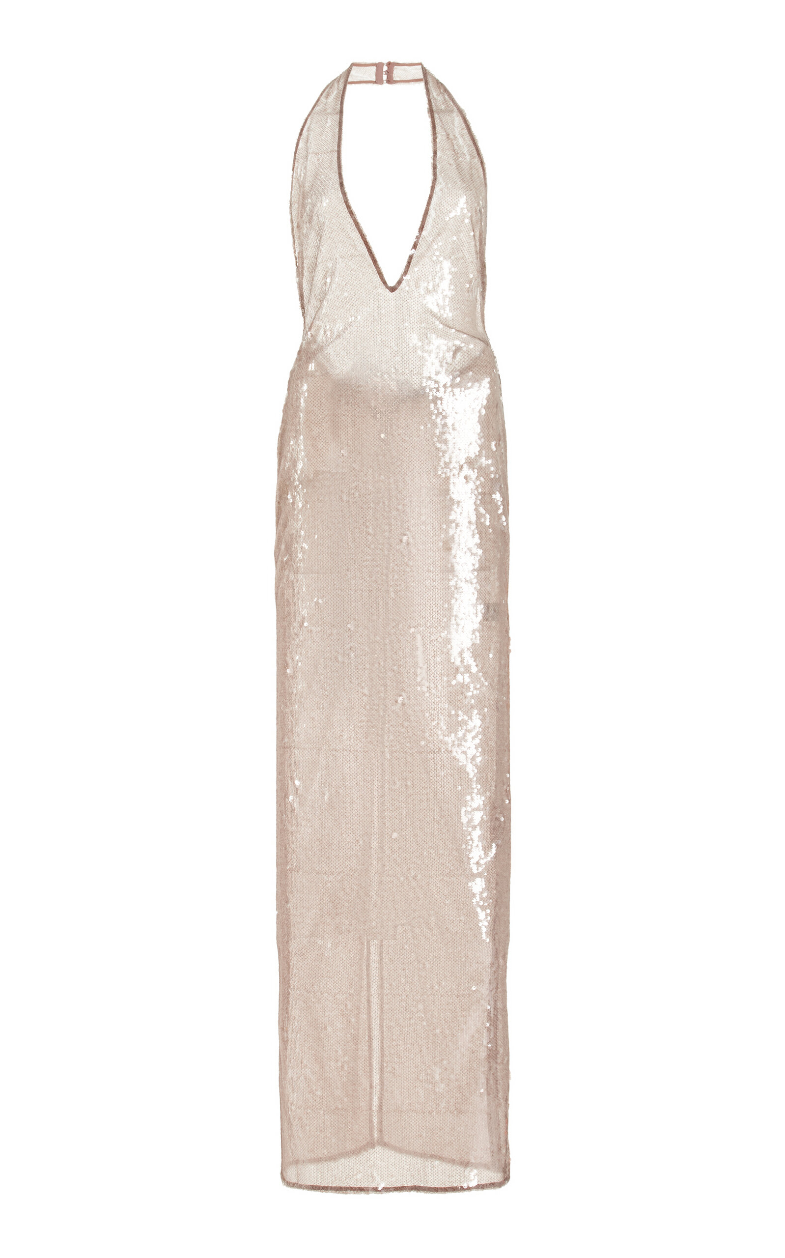 Shop Lapointe Sequined Gown In Brown