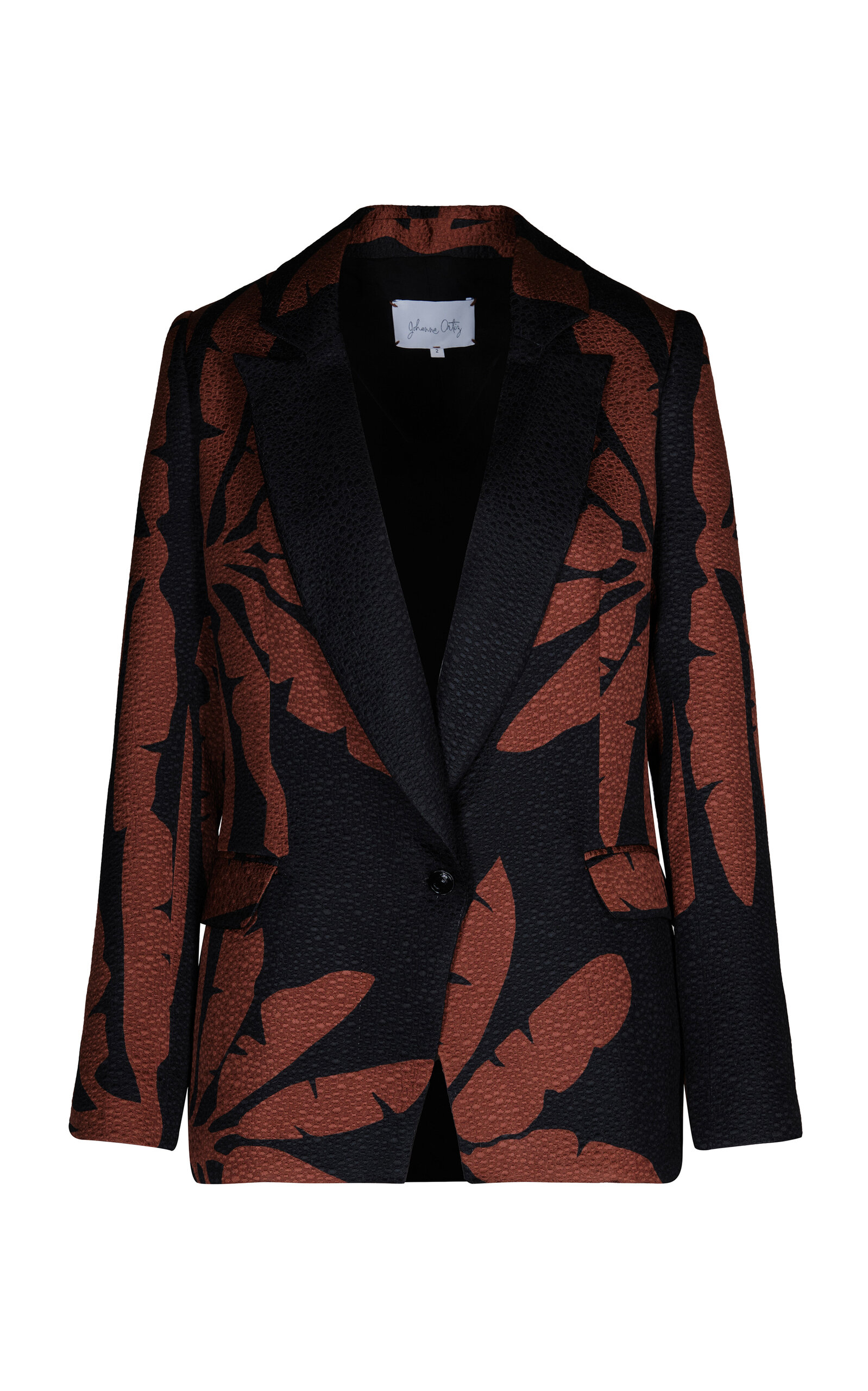 Force of Nature Printed Silk Blazer