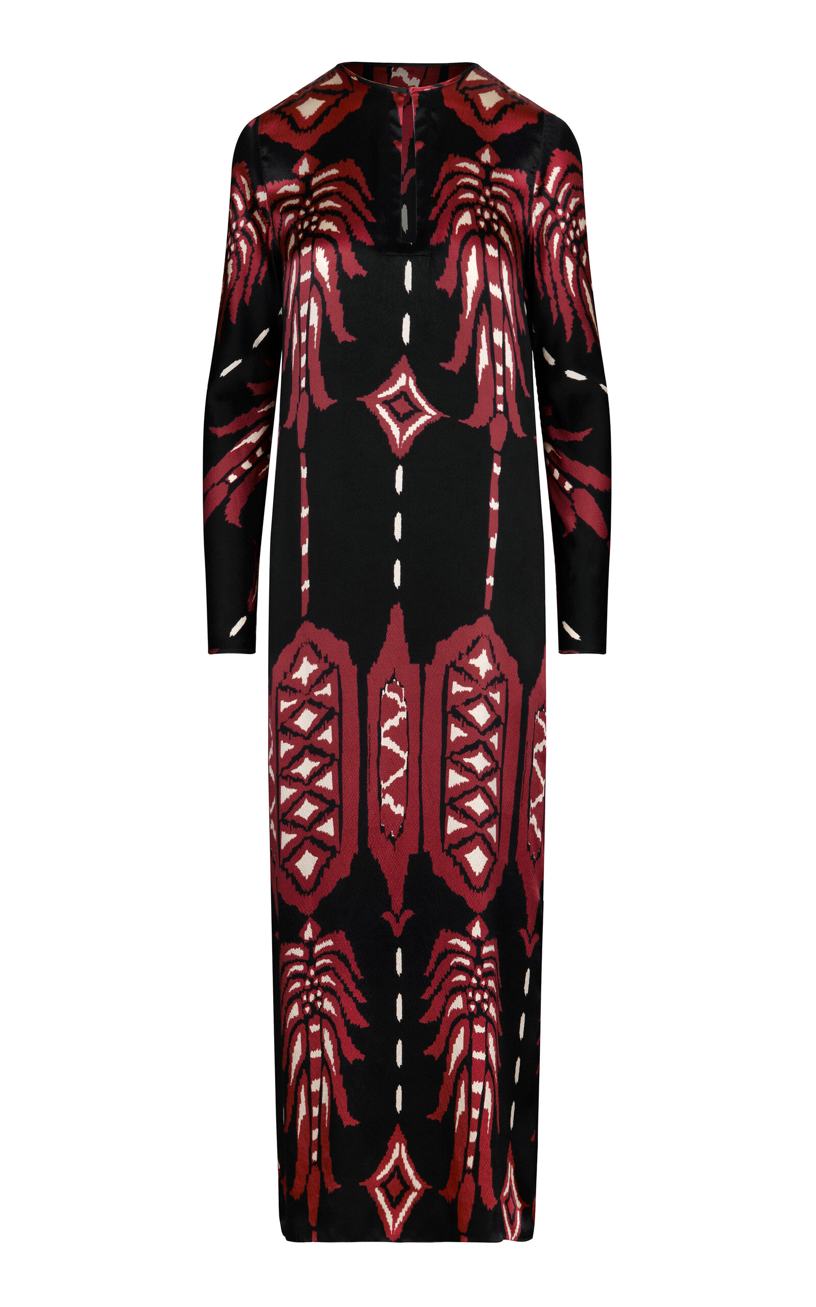 Shop Johanna Ortiz Relics Of Wisdom Printed Maxi Dress In Black