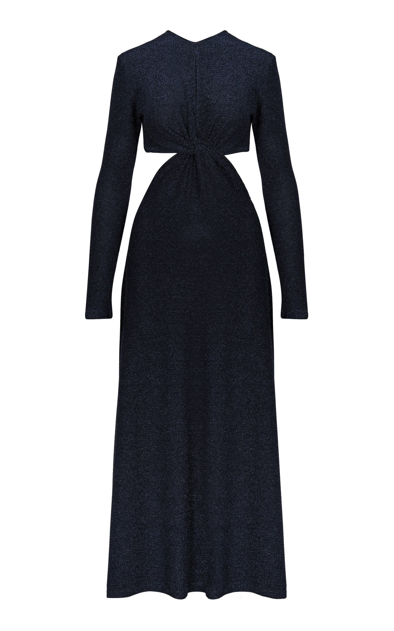 Johanna Ortiz Divine Dominion Cutout Maxi Dress In Navy