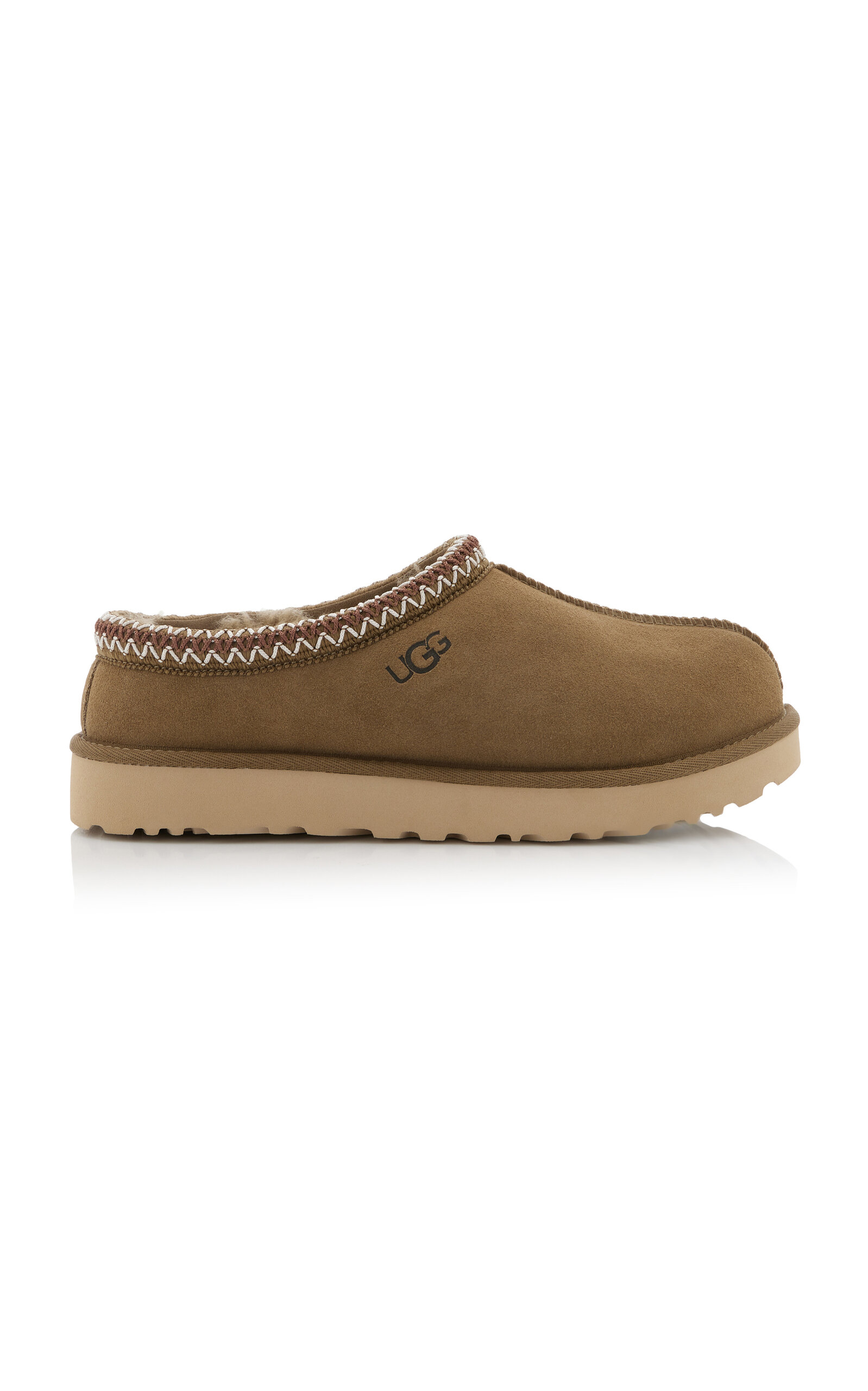 Shop Ugg Tasman Shearling Slippers In Green