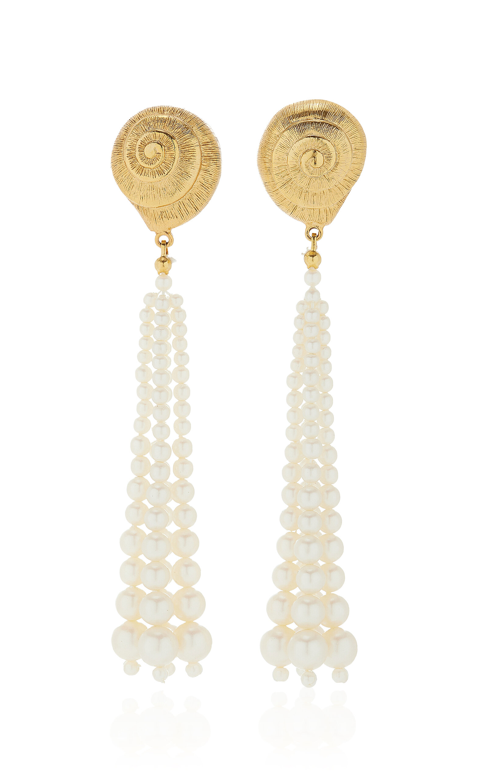 Shop Jennifer Behr Marcelline Pearl Earrings In White