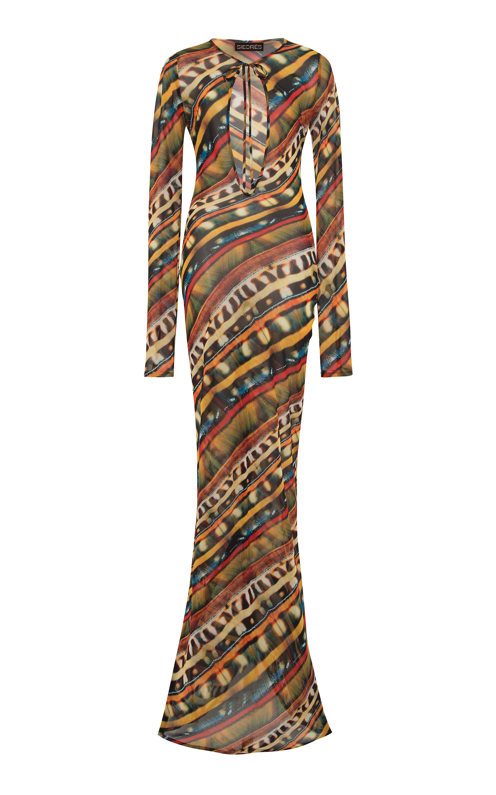 SIEDRÉS Magy Tie-Front Maxi Dress