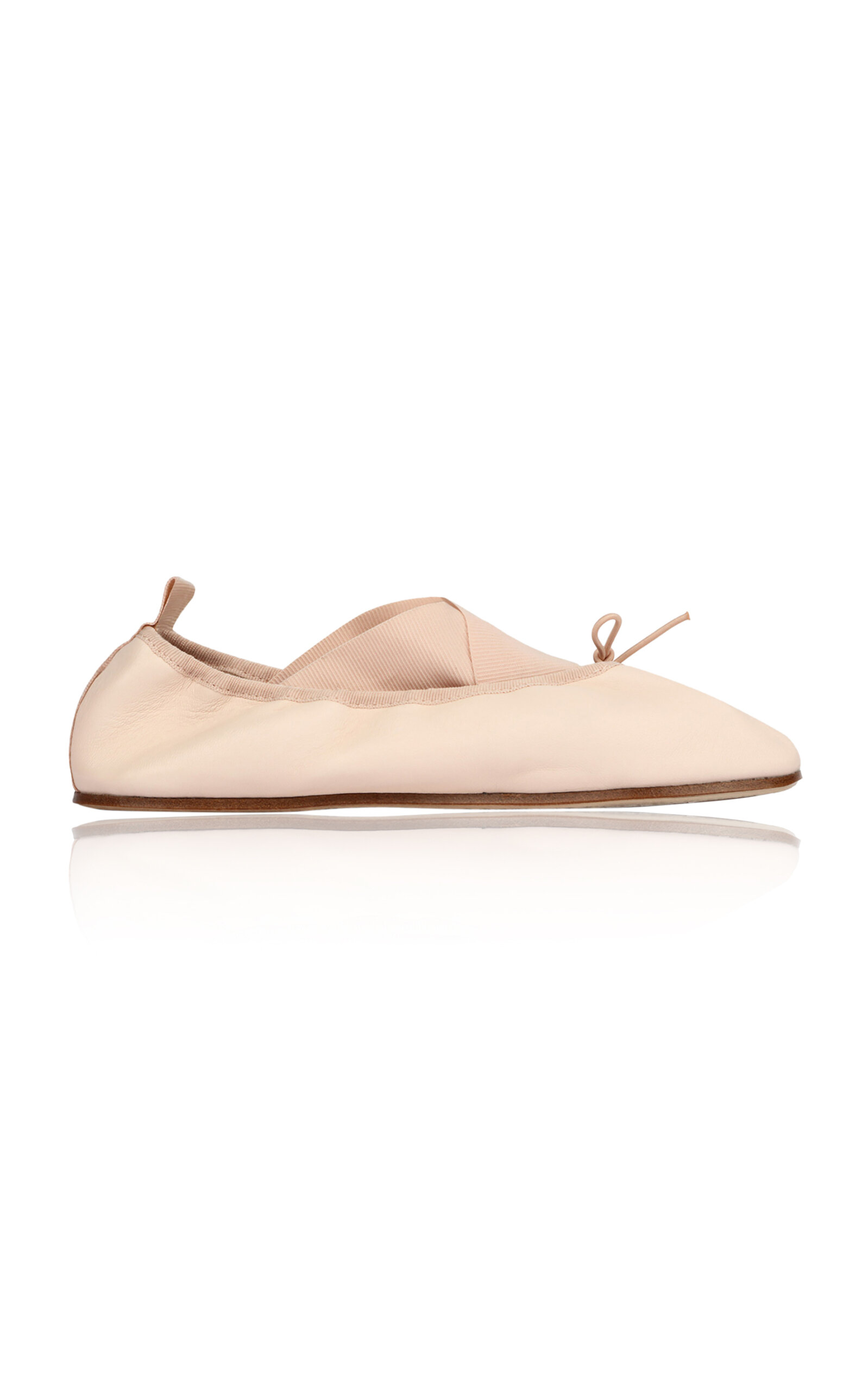 Repetto Gianna Leather Ballerina Flats In Pink