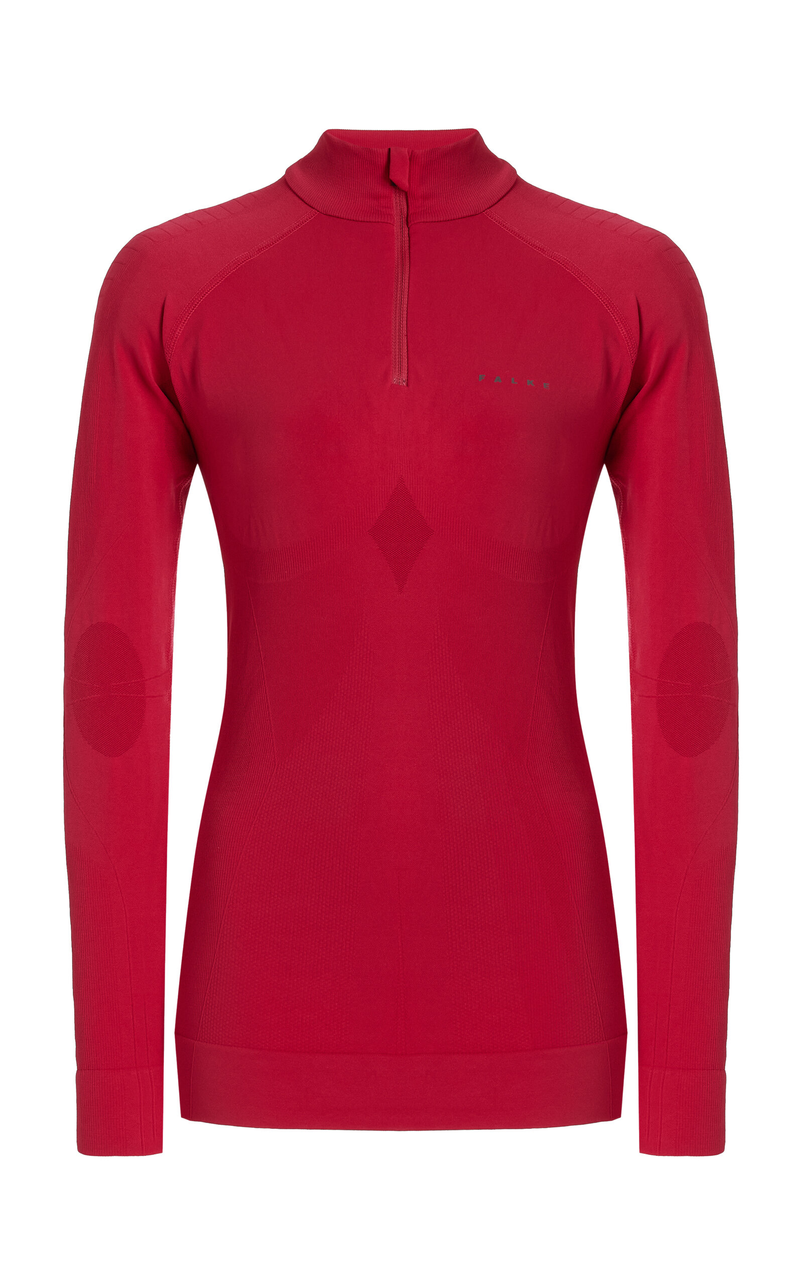 Falke Zip-front Jersey Top In Red