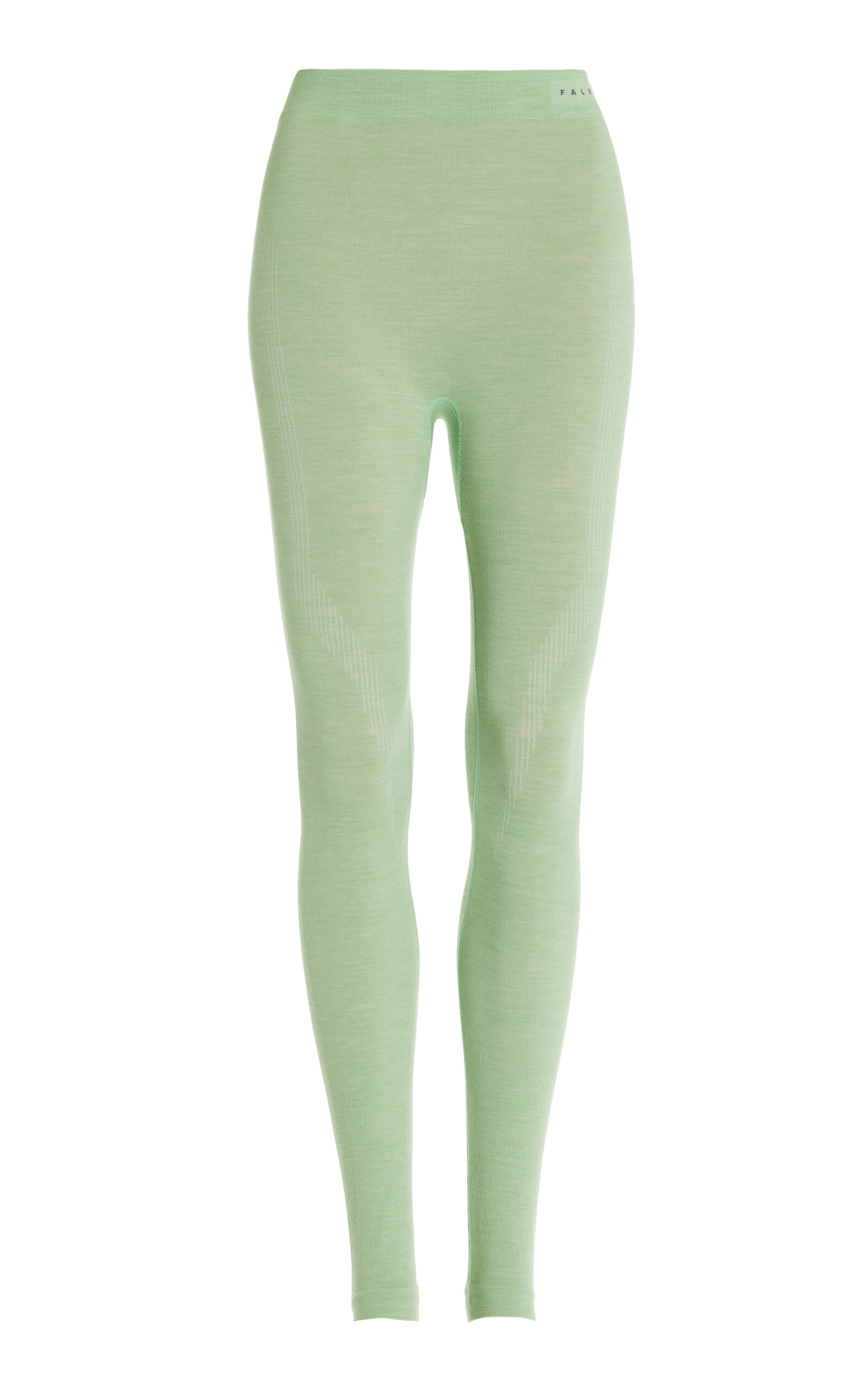 Falke Wool-blend Ski Tights In Green