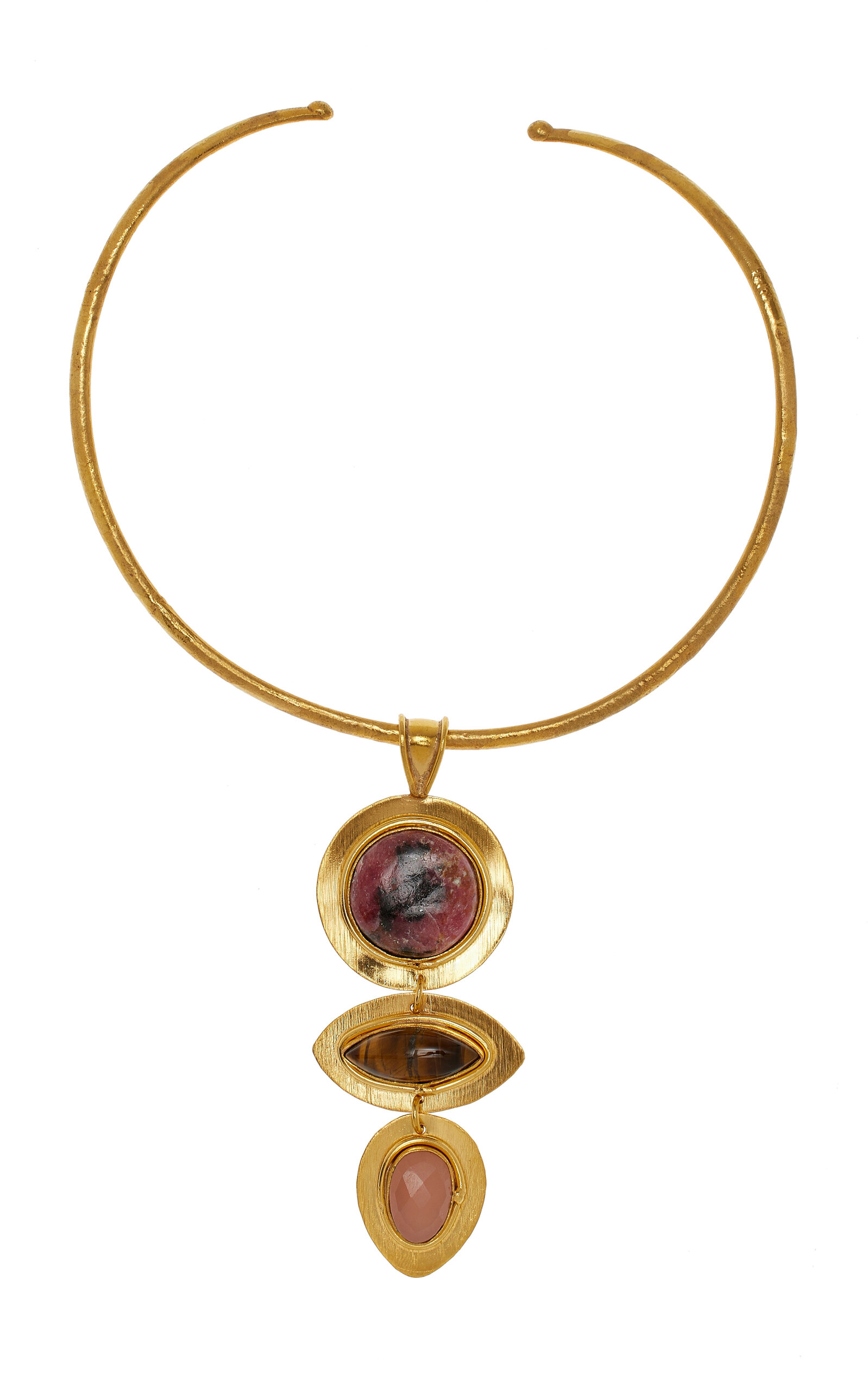 Sylvia Toledano Theodora Multi-stone 22k Gold-plated Necklace