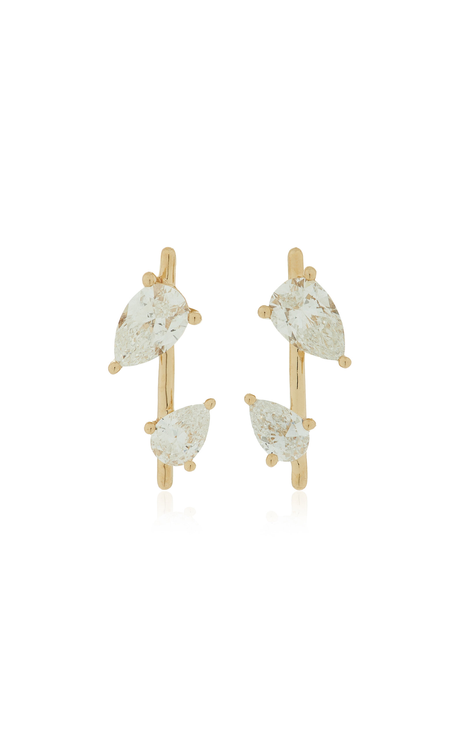 Shop Adina Reyter 14k Yellow Gold Diamond Earrings