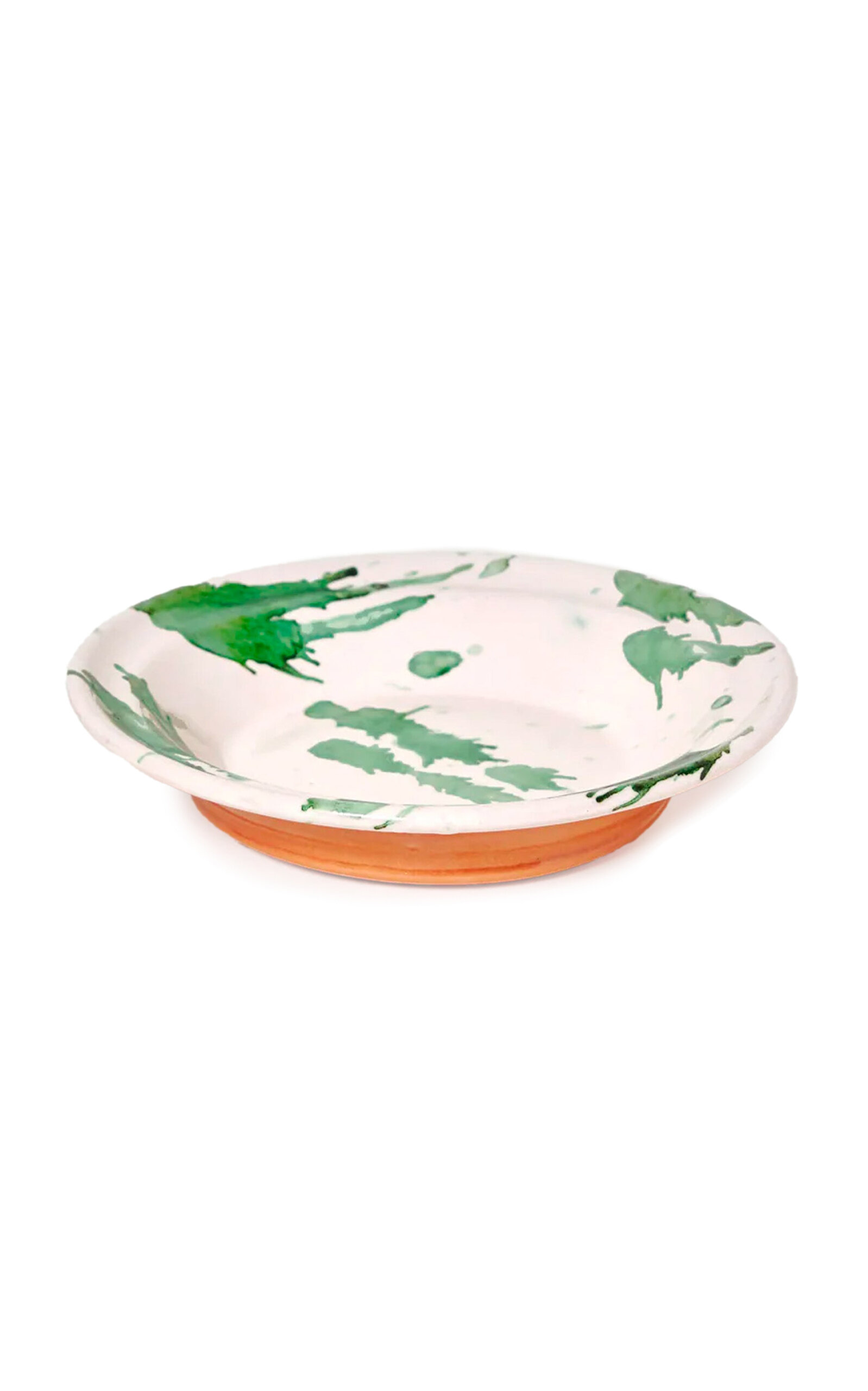 Shop Il Buco Vita Montegranaro Splatterware Pasta Dish In Green