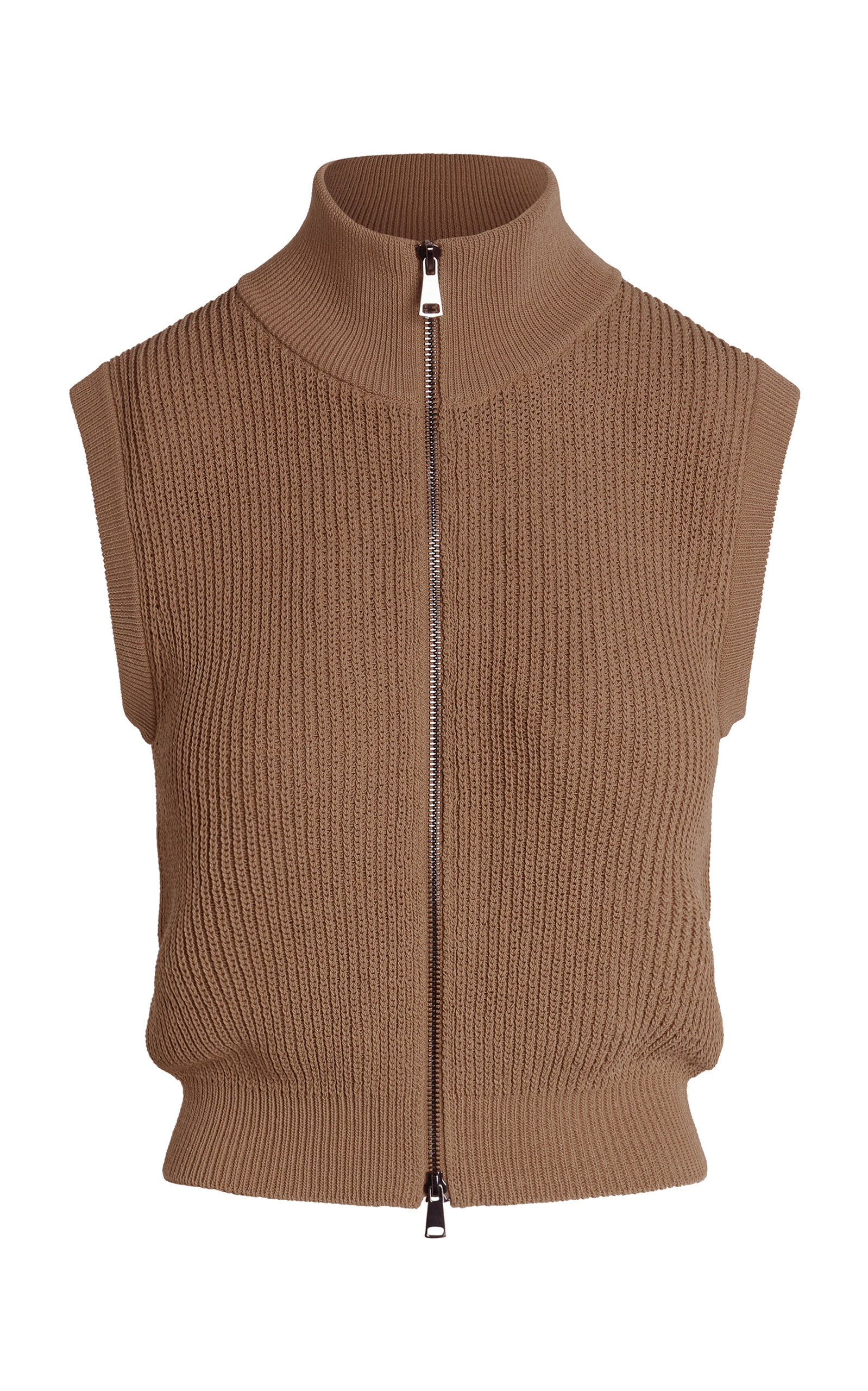 Aries Ribbed-Knit Cotton-Blend Vest