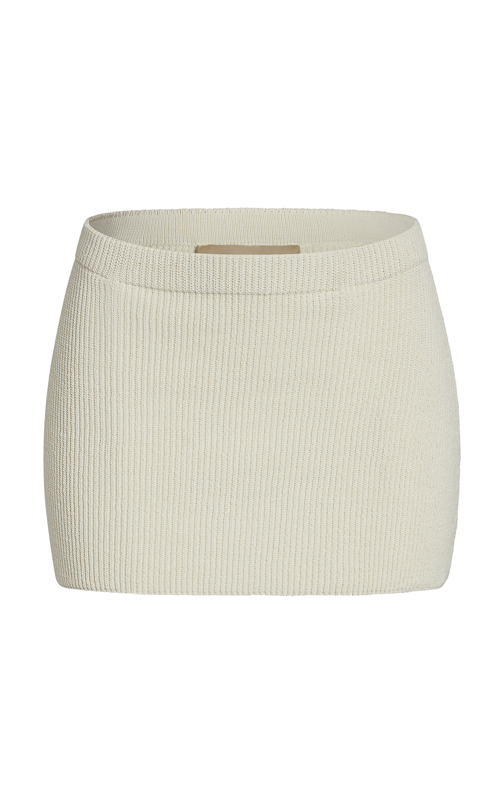 Eris Ribbed-Knit Cotton-Blend Mini Skirt