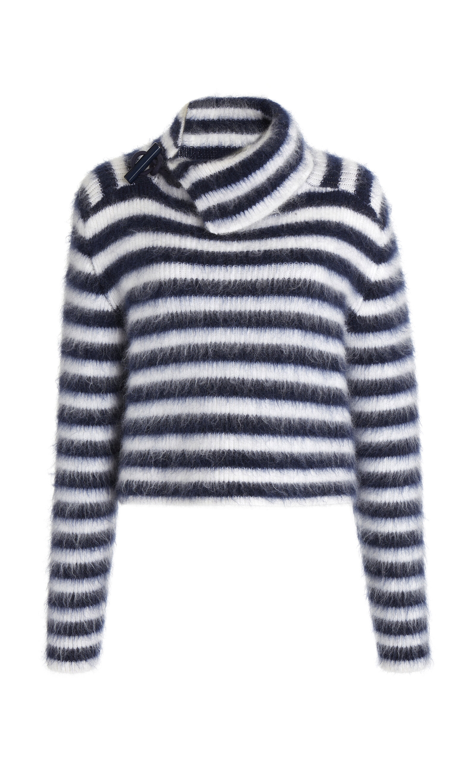 Shop Jacquemus Marina Wool-blend Sweater In Navy