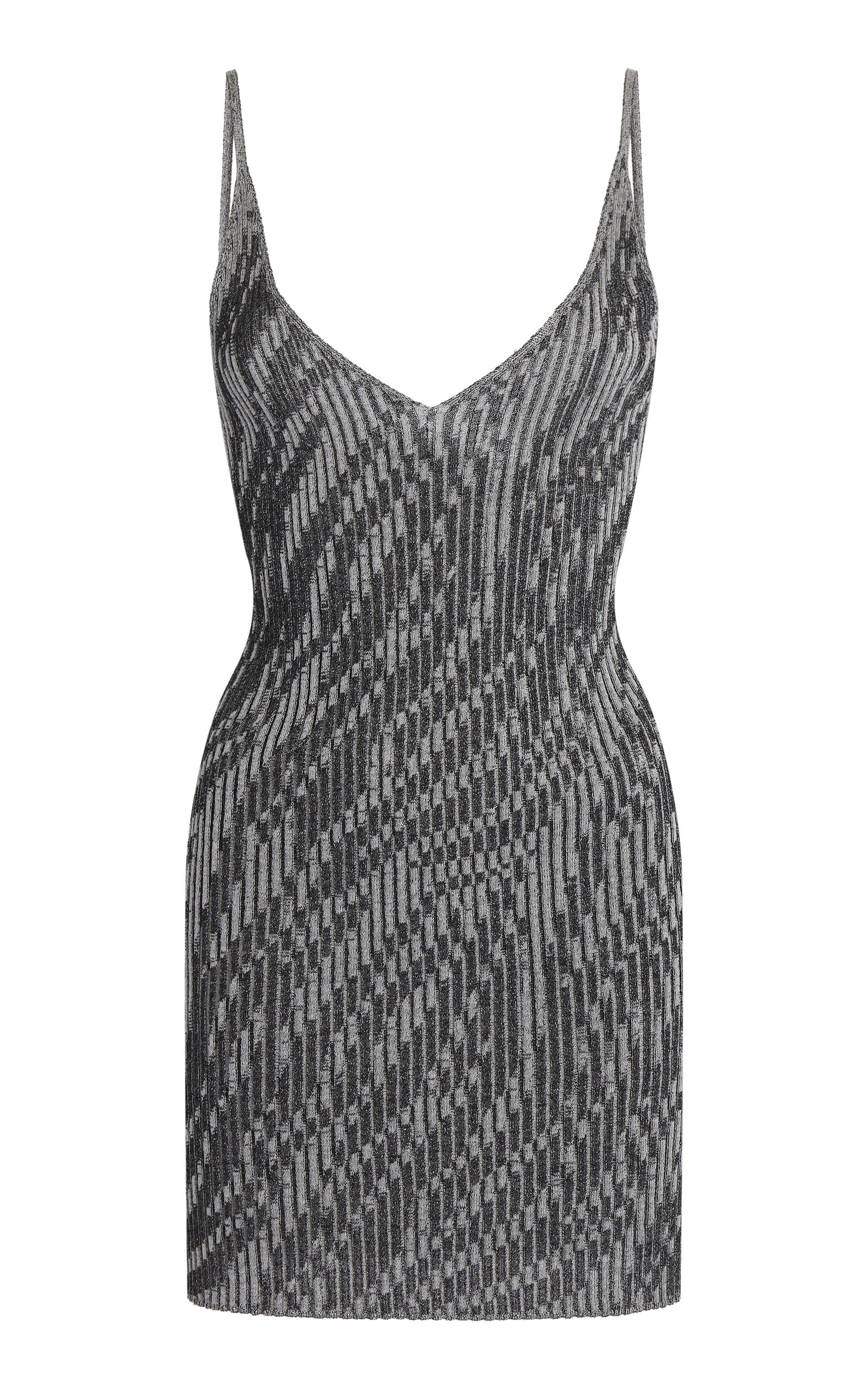 Shop Jacquemus Zebra-knit Cotton-blend Tank Top In Animal