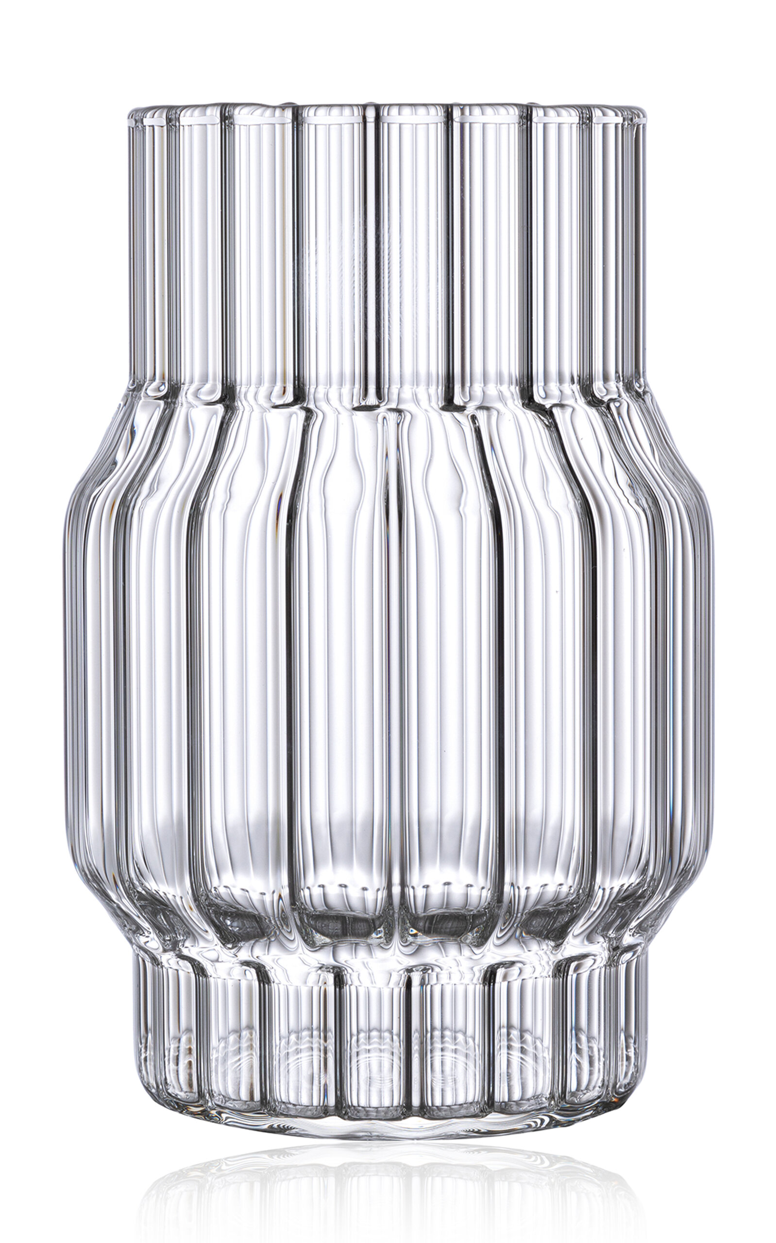 Fferrone Albany Small Glass Vase In Clear