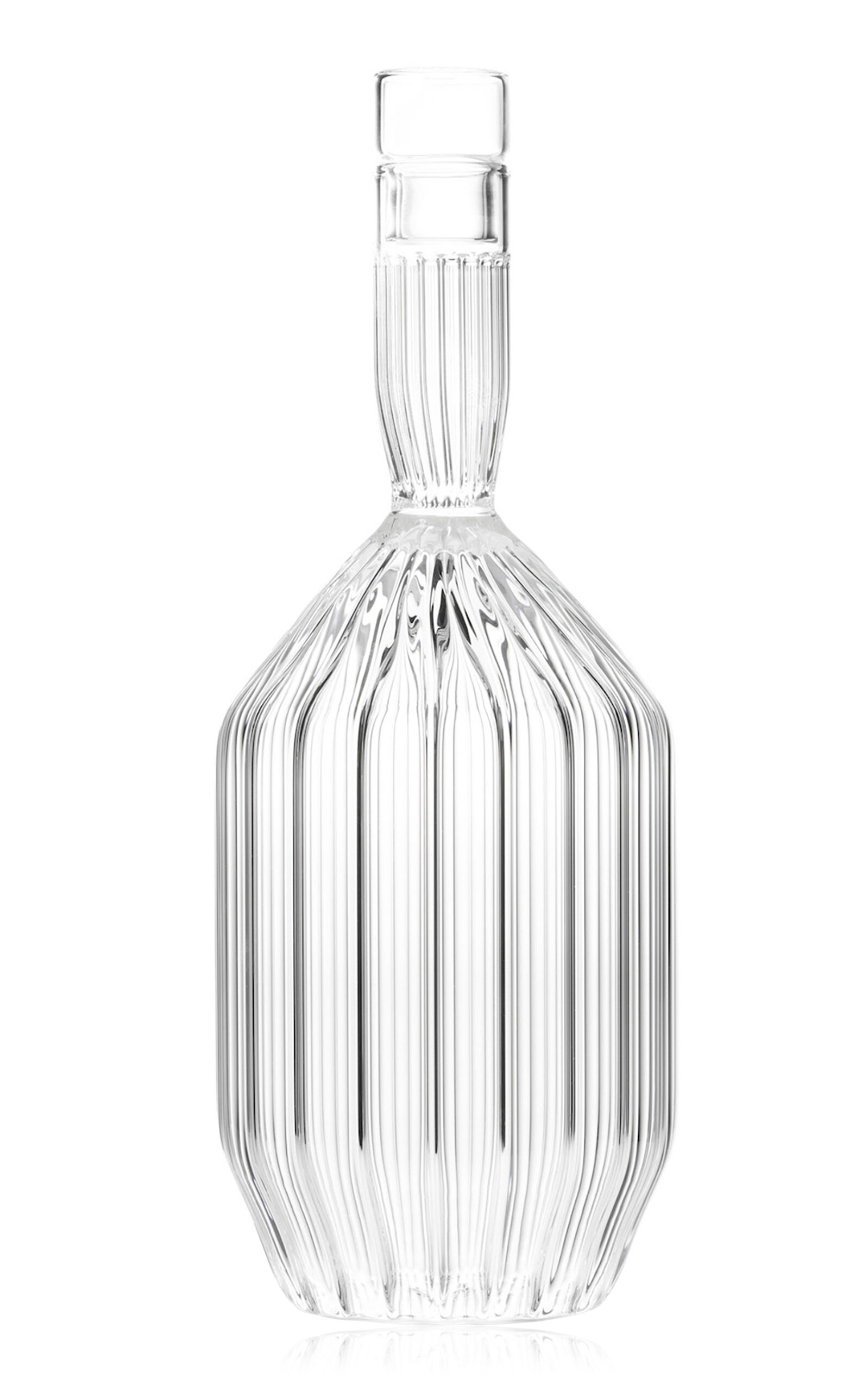 Shop Fferrone Margot Glass Decanter In Clear