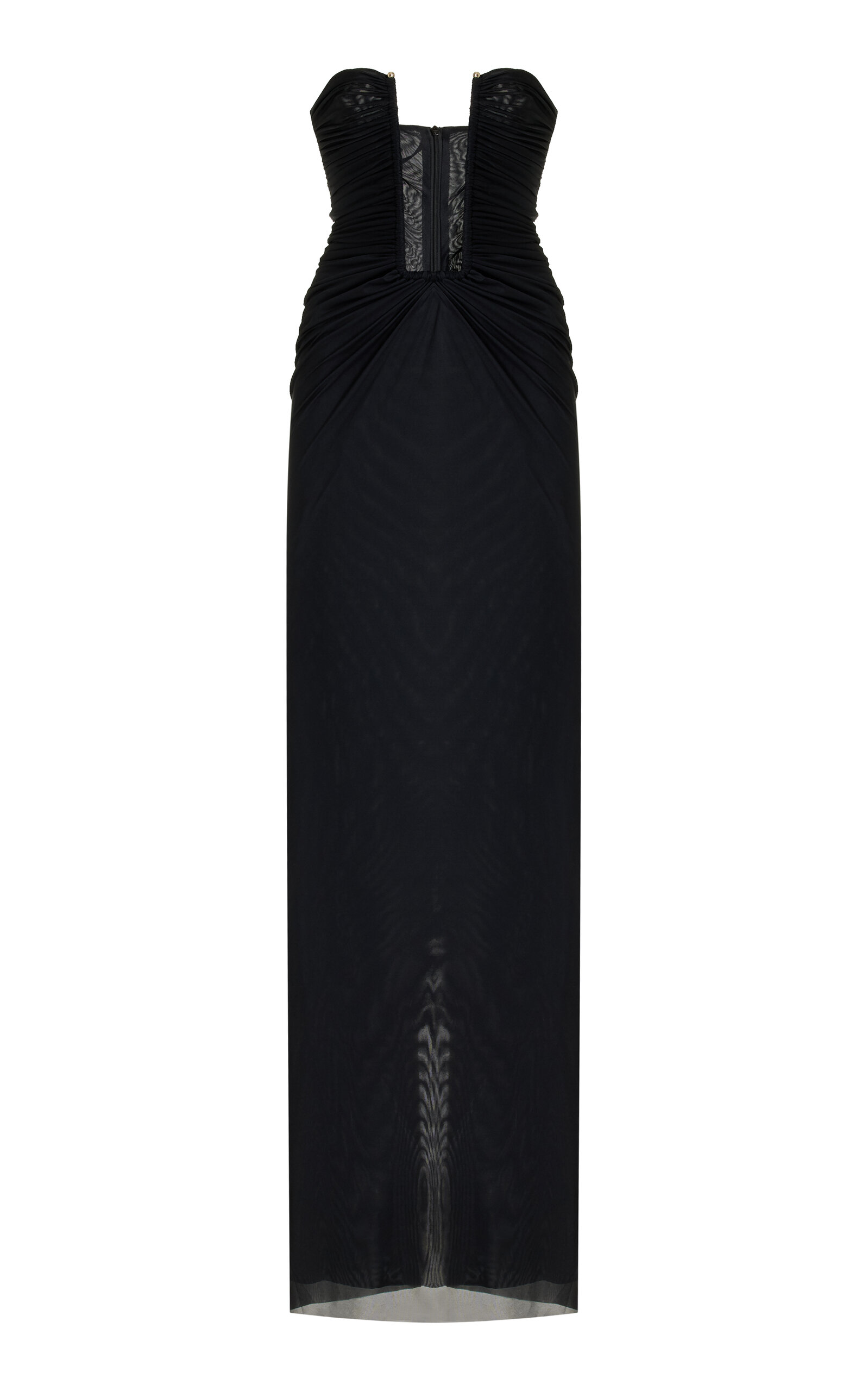 Christopher Esber Plunge Strapless Maxi Dress In Black