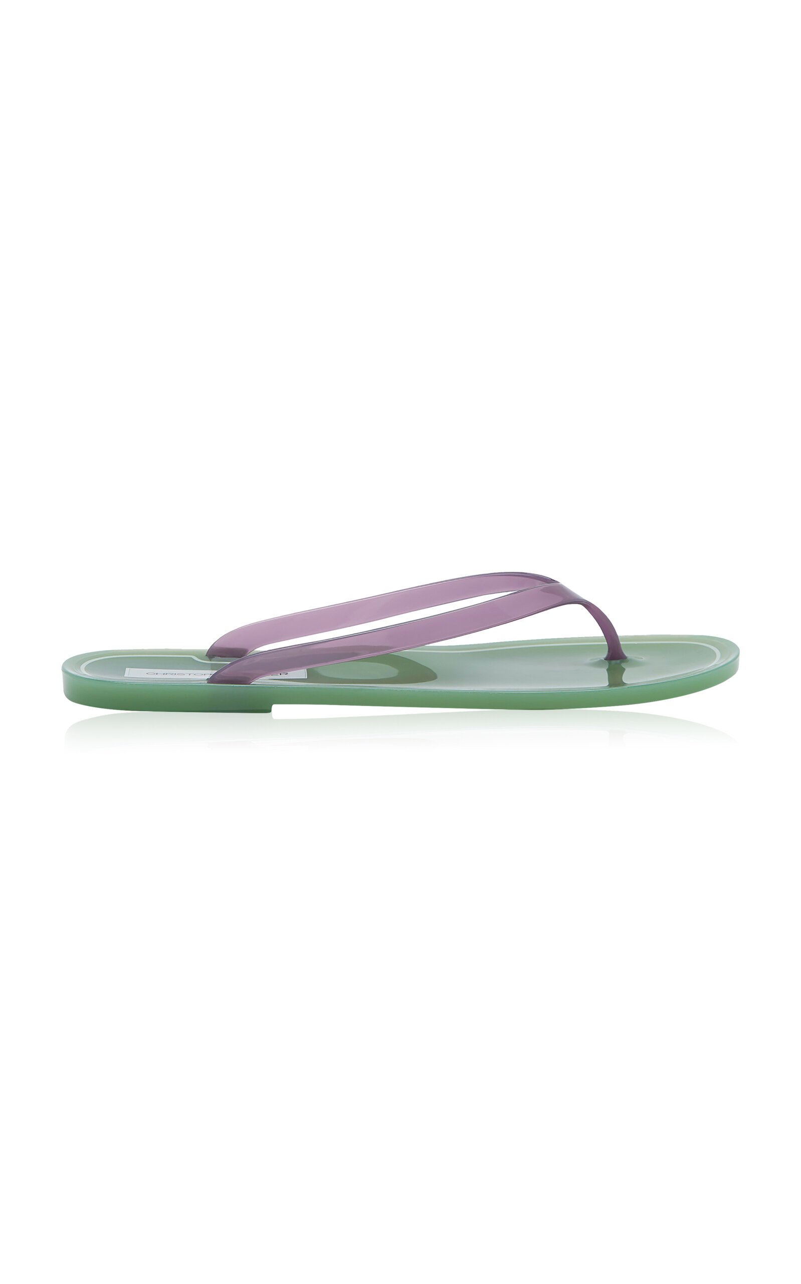 Christopher Esber Jo Pvc Flip Flops In Green