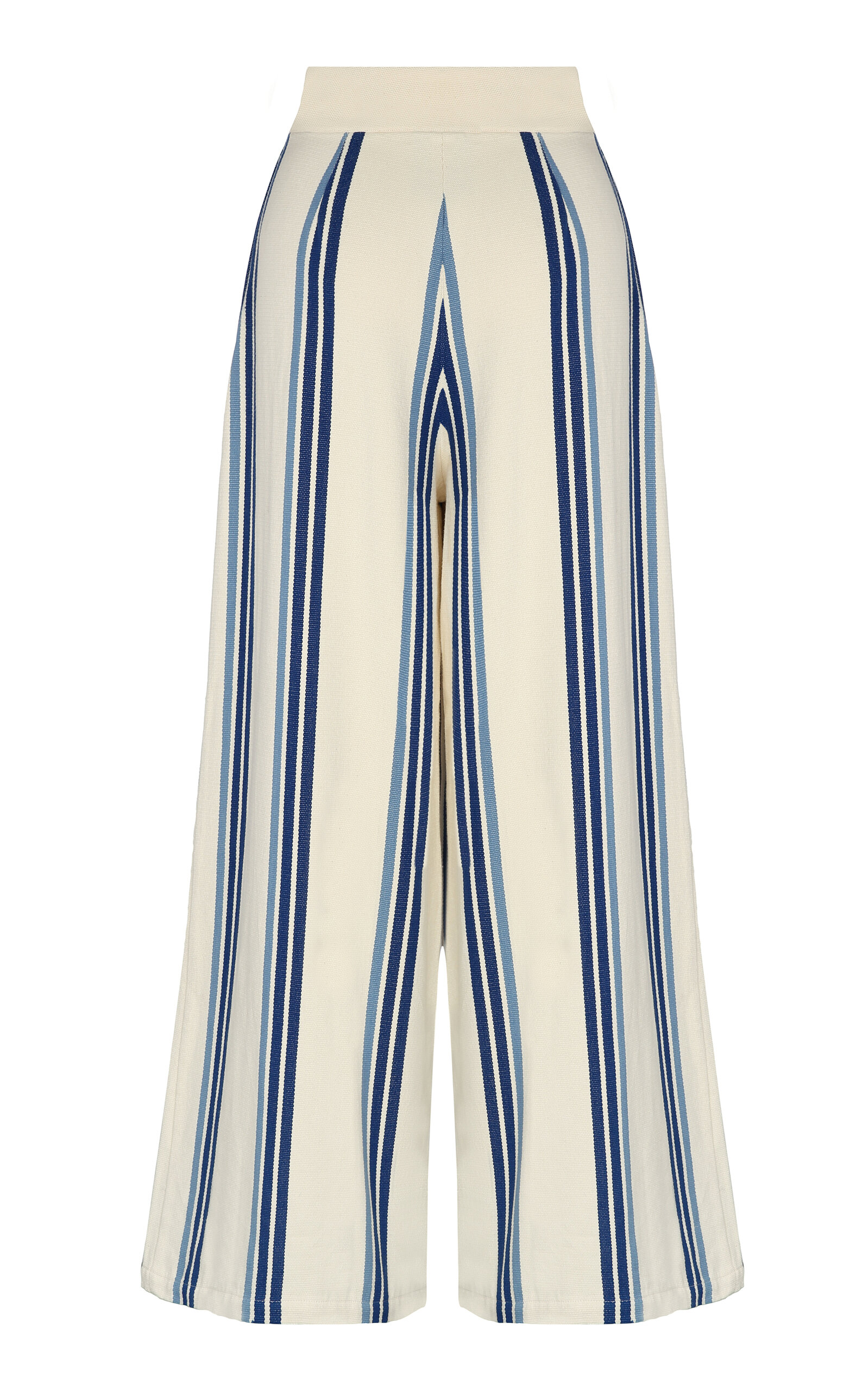 Escvdo Alamar Striped Cotton Wide-leg Pants