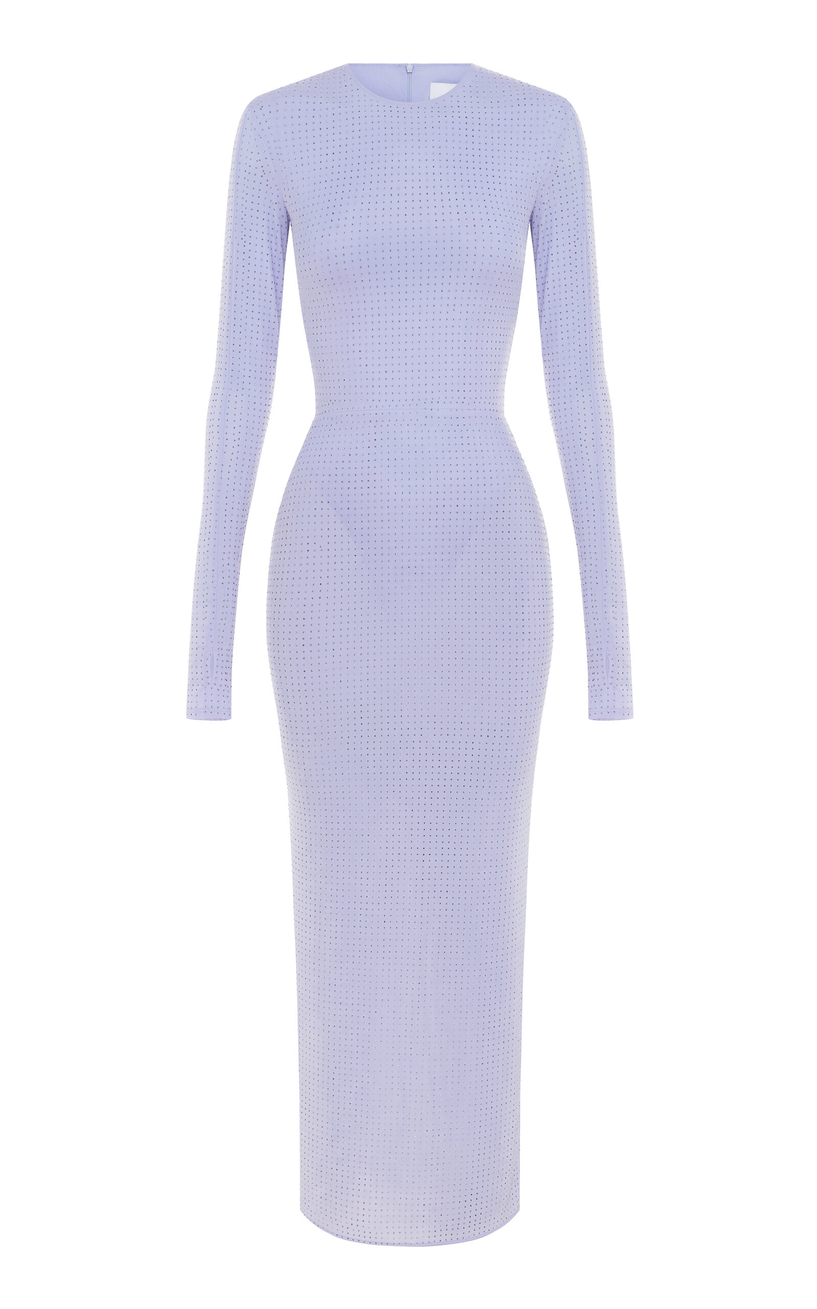 Alex Perry Crystal-embellished Jersey Maxi Dress In Purple