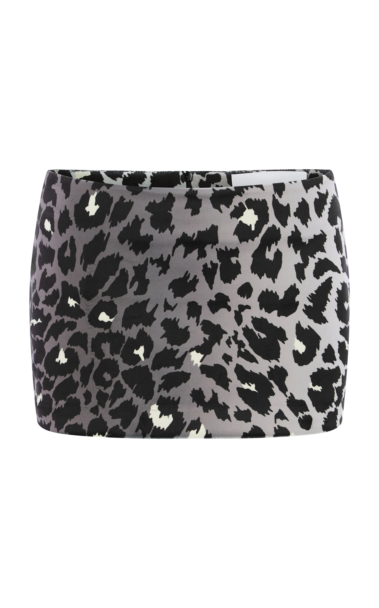 Alex Perry Leopard Printed Velvet Mini Skirt In Animal