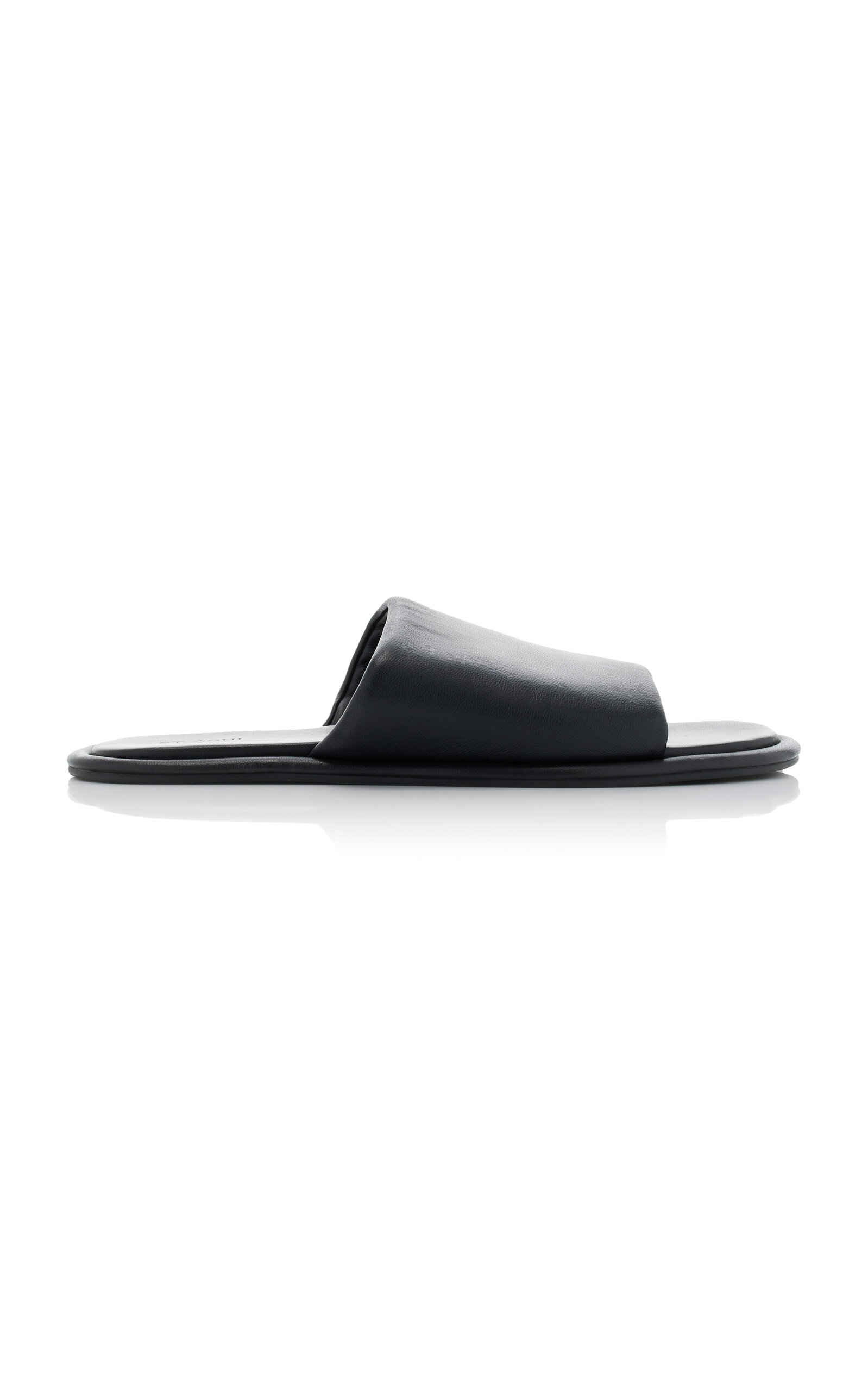 St Agni Everyday Leather Slippers In Black
