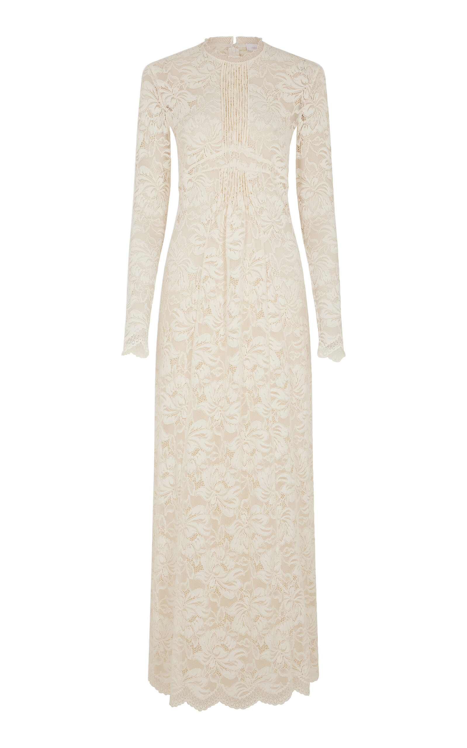 Rabanne Lace Maxi Dress In Ivory